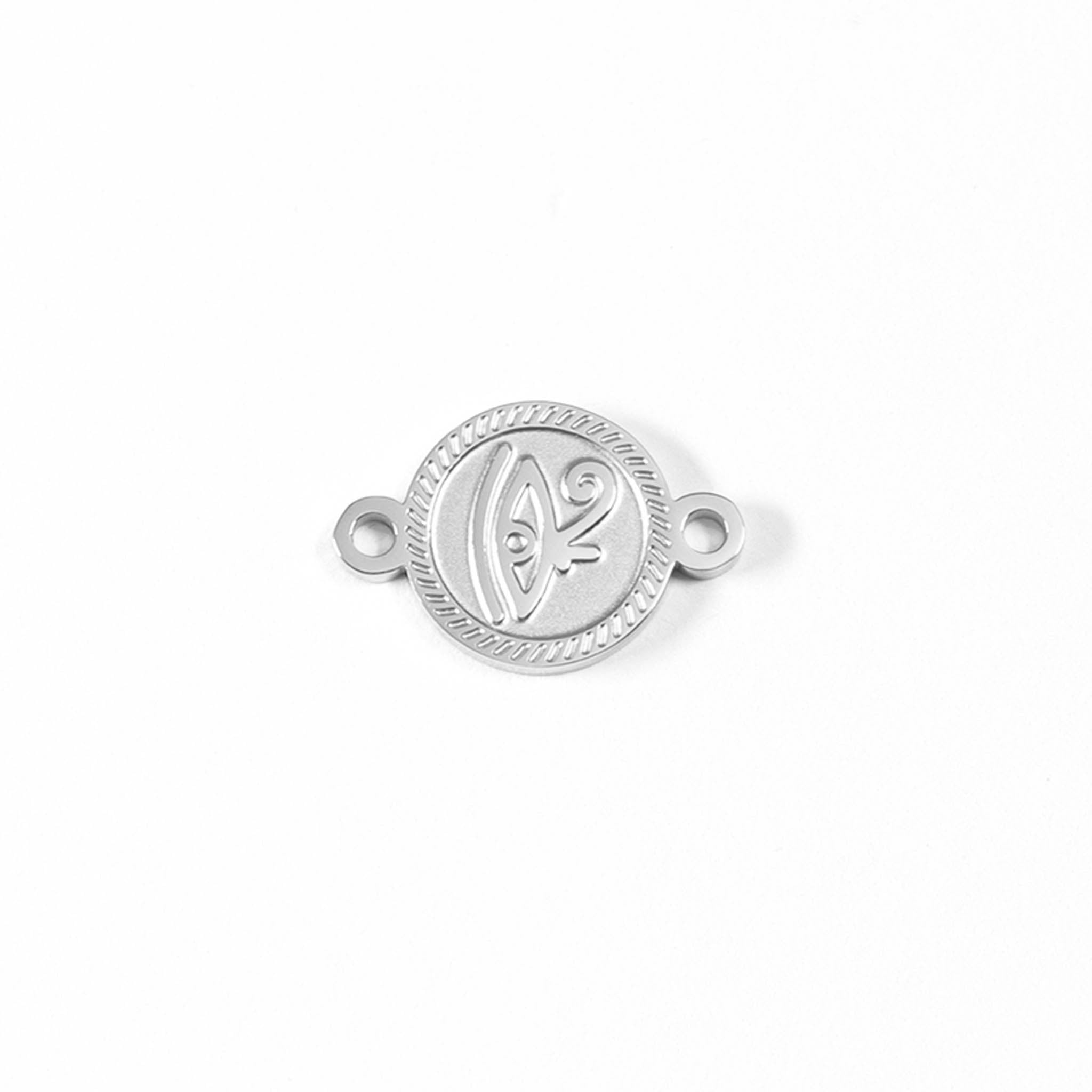 18K Gold PVD Stainless Steel Eye of Horus Connector Charm / PDL0052、mySite、dreamappss
