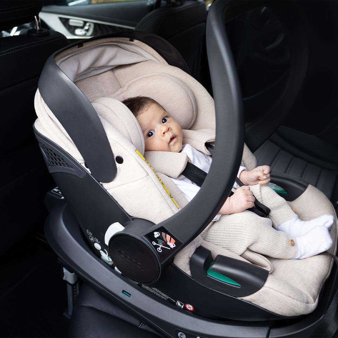  iCandy Cocoon Infant Car Seat + Base - Latte、mySite、merchandisen