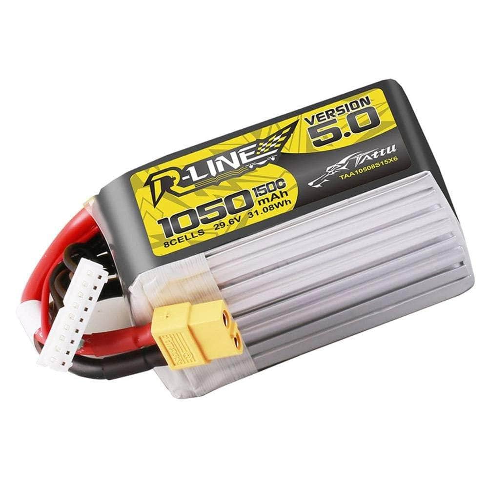  Tattu R-Line Version 5.0 1050mAh 8S 150C 29.6V LiPo Battery - XT60、mySite、merchandisen