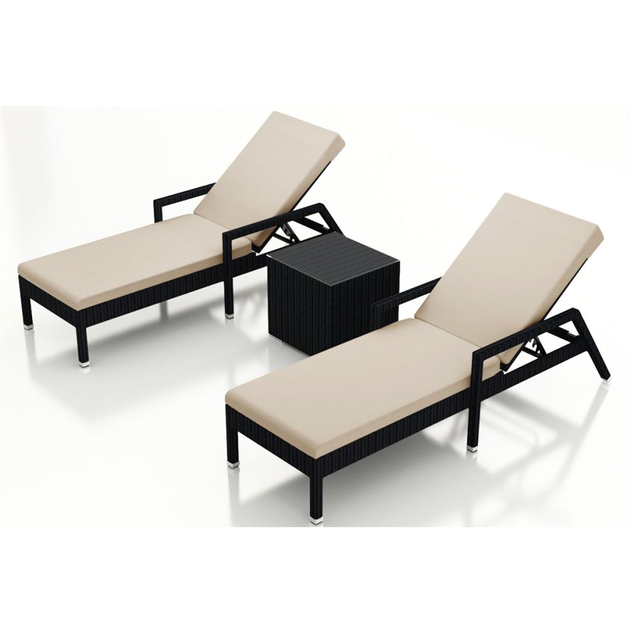 Urbana 3 Piece Reclining Chaise Lounge Set、mySite、neckold