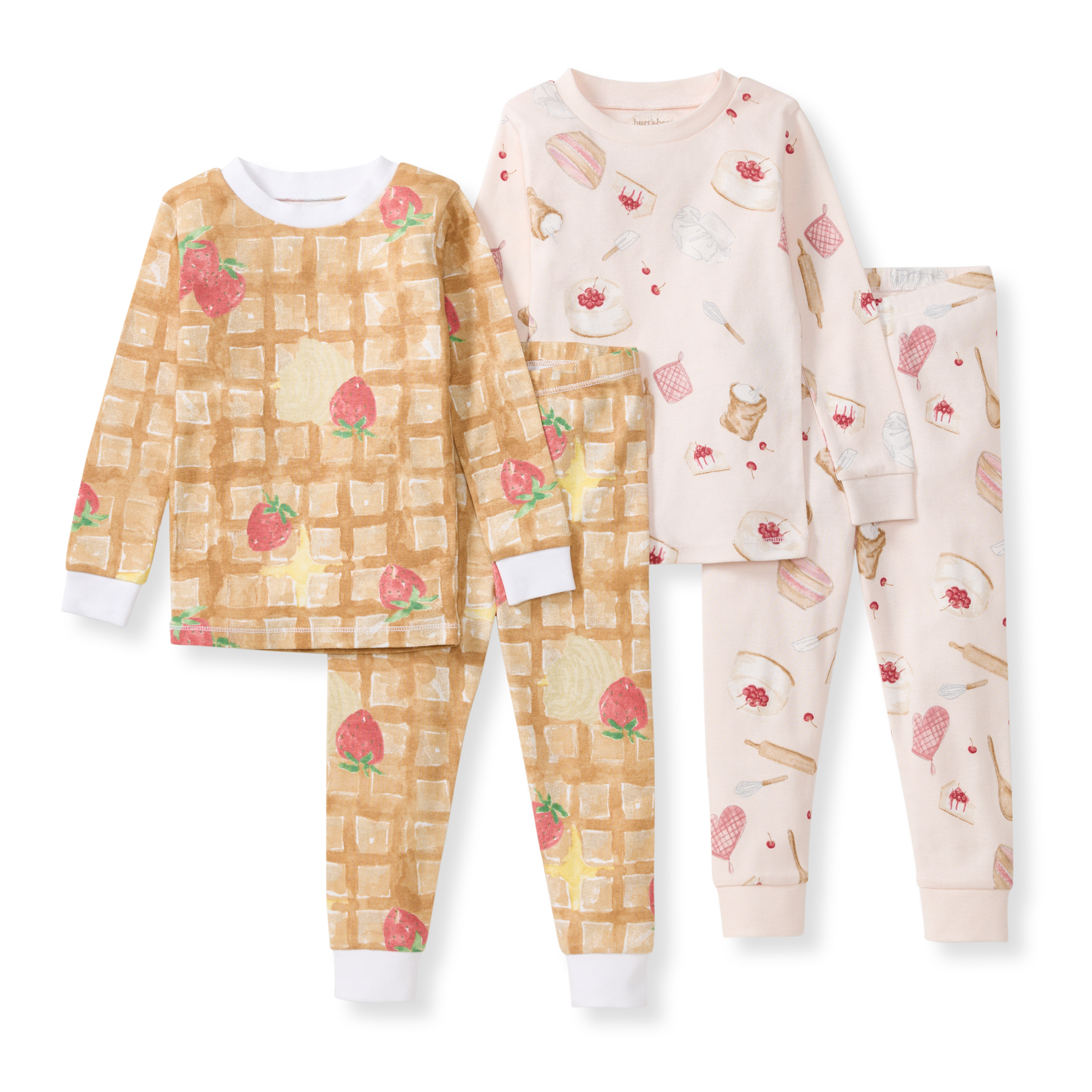 Waffle & Cheesecake Organic Two-Piece Pajamas 2 Pack、mySite、g9winljtr