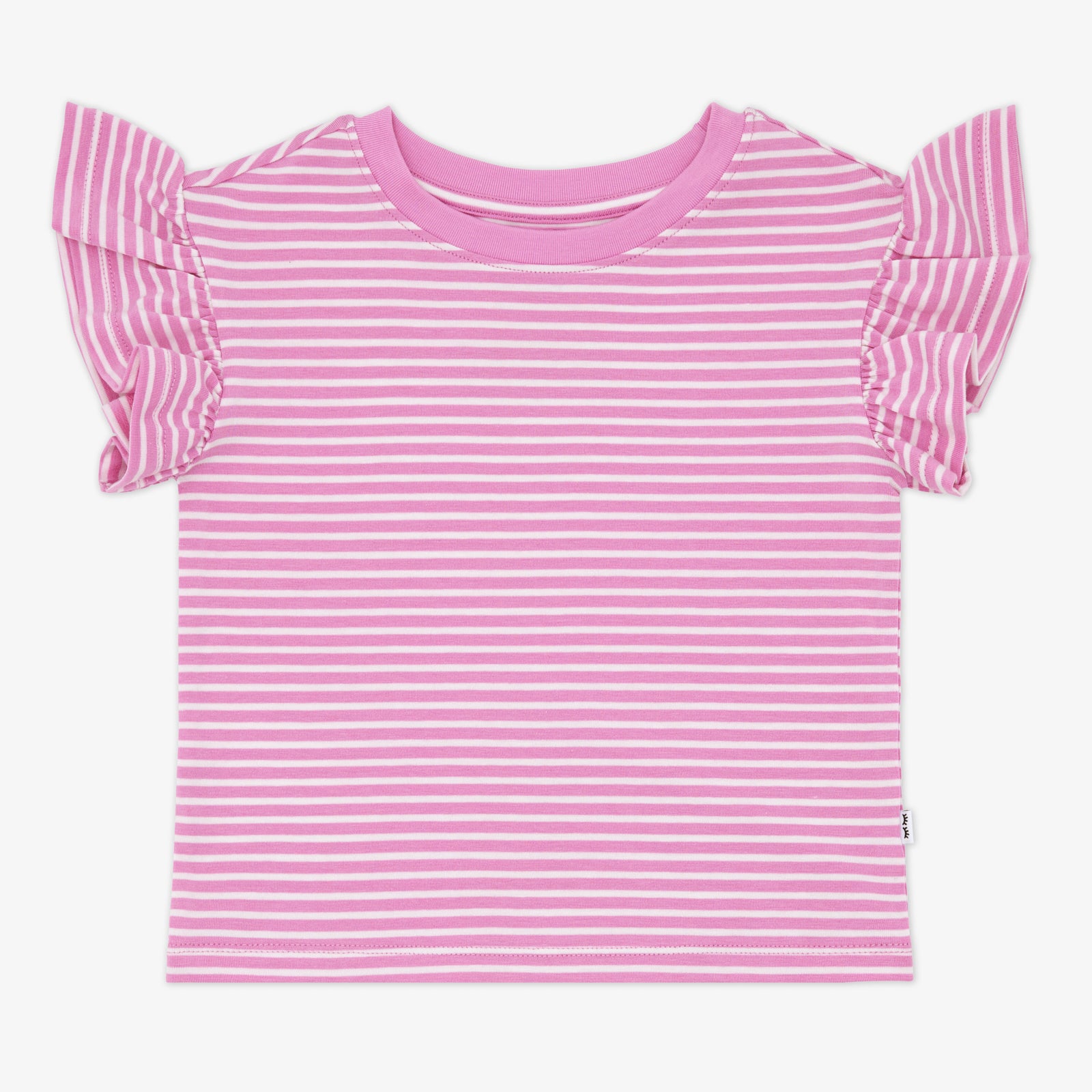 Pop Pink Stripes Flutter Tee、mySite、g9winljtr