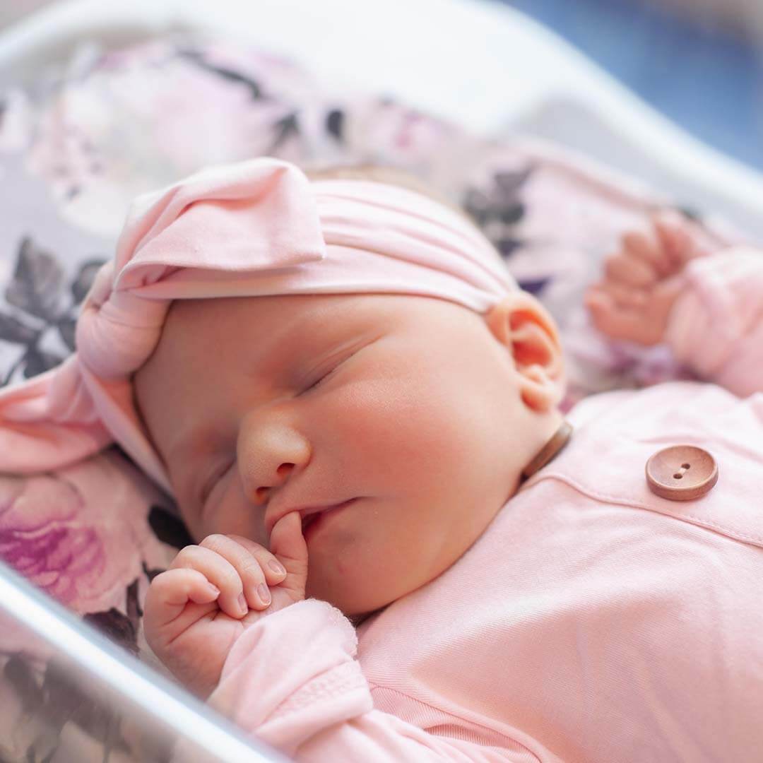  Solid Blush Bamboo Baby Knot Gown & Hat、mySite、layawaytickets