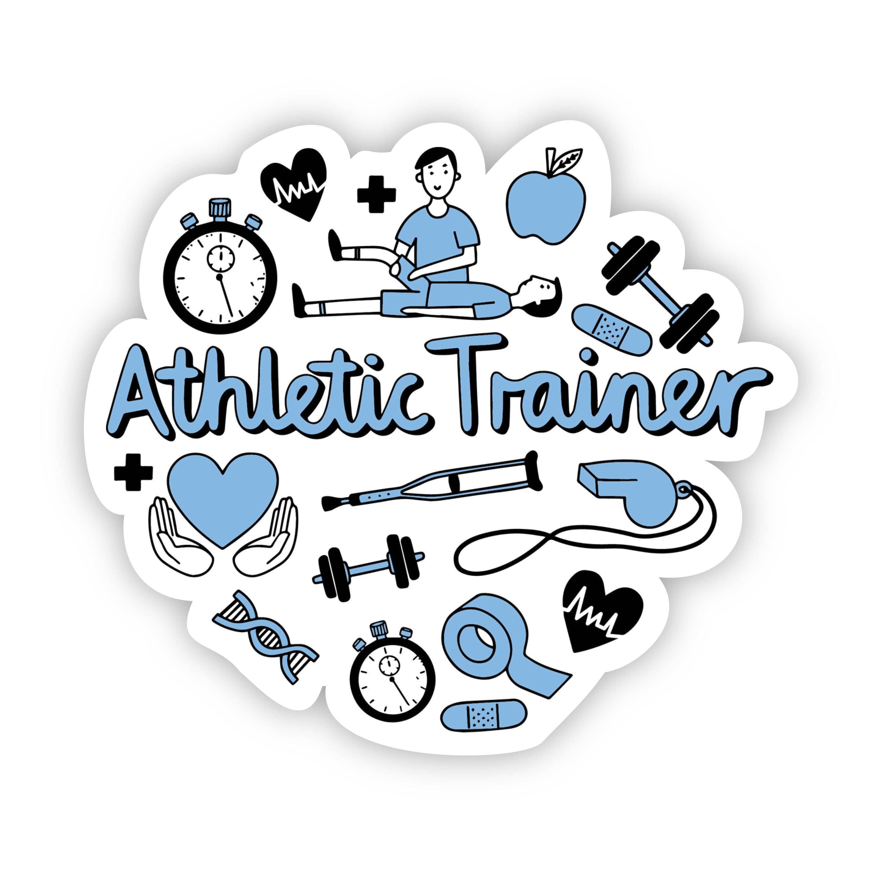  Athletic Trainer Blue Sticker、mySite、elrpsem3k