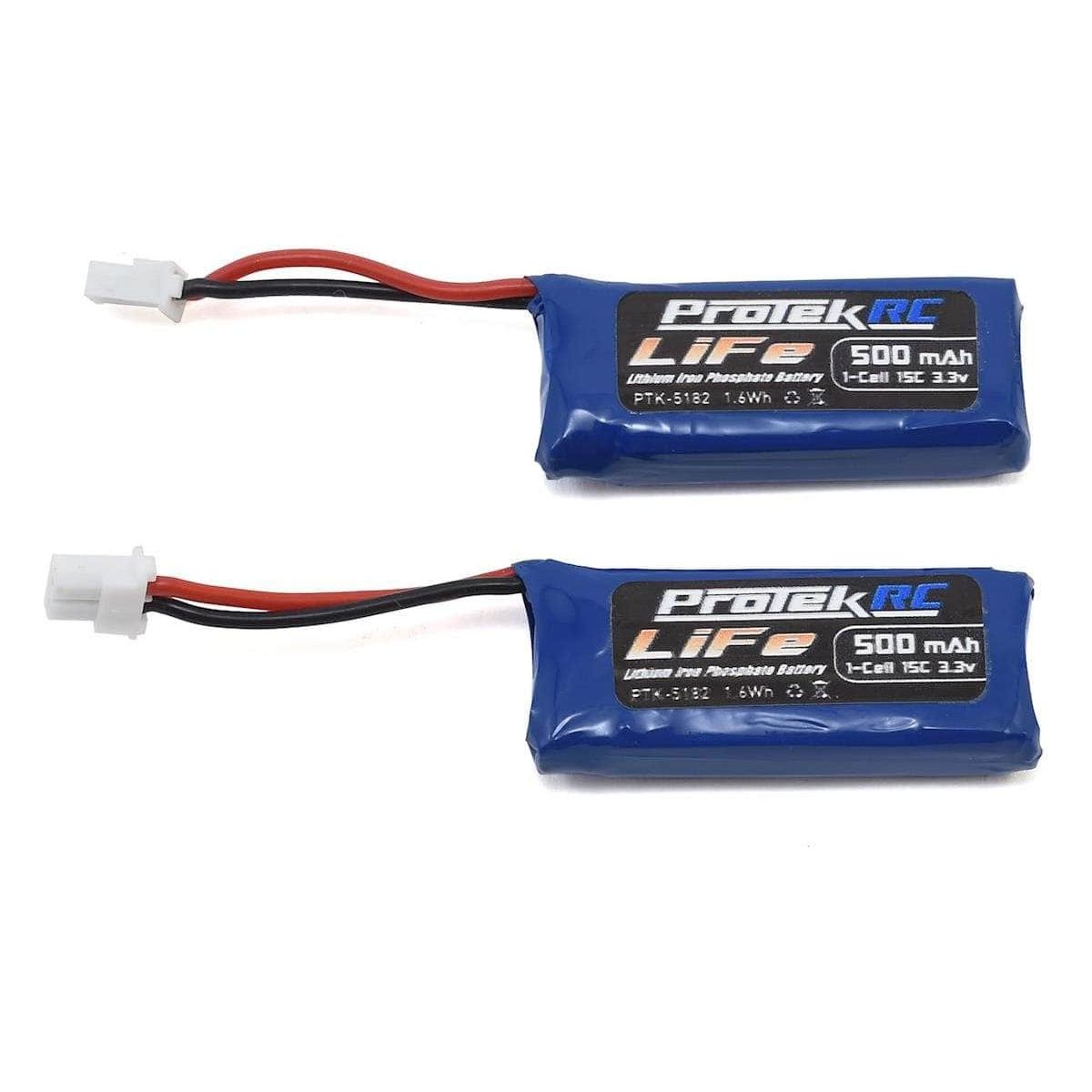  PTK-5182, ProTek RC 2x1S Sport Race 15C Stick LiFe Battery (3.3V/500mAh) (Kyosho Mini-Z)、mySite、merchandisen