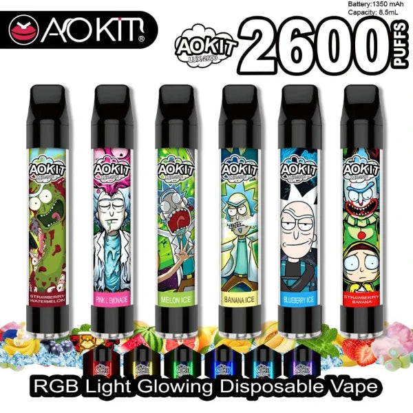 Aokit Lux 2600 Disposable Vape 8.5mL 10 Pack、mySite、zt4zffjzw