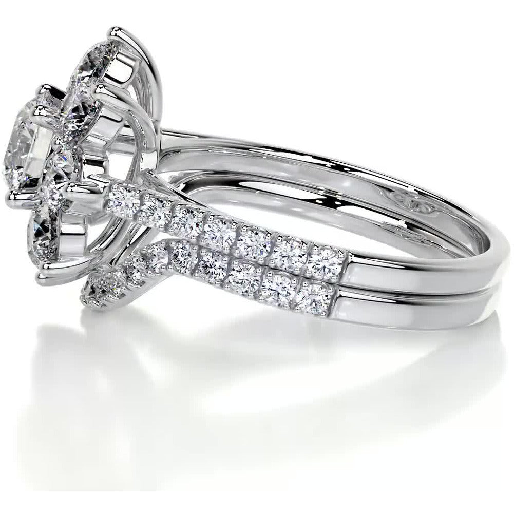 La Fleur Diamond Bridal Set -14K White Gold、mySite、hinf8tx79