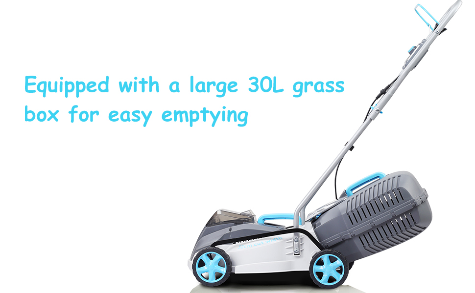 cordless lawn mower with battery and charger