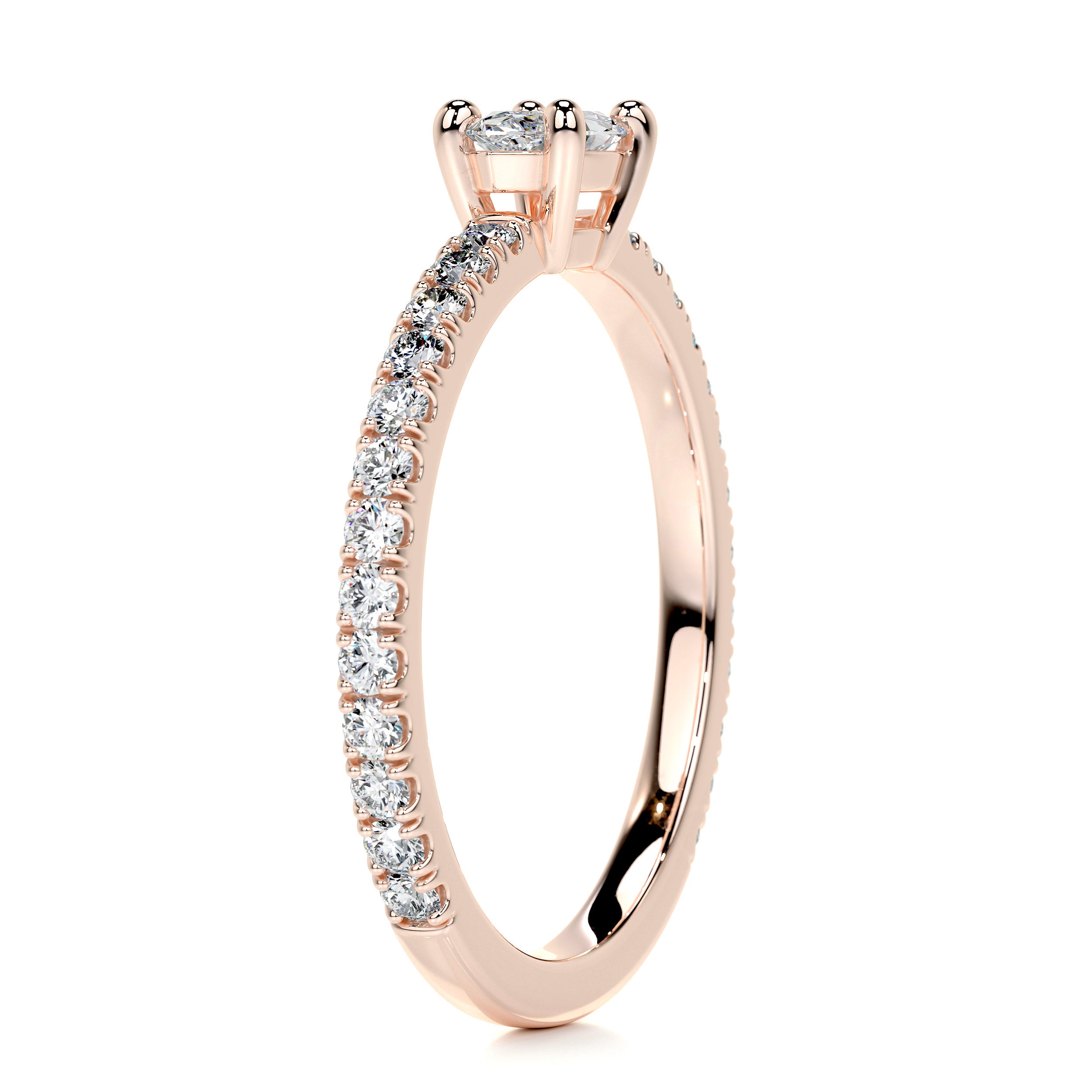 Chloe Marquise Stacking Ring (0.60 Carat) -14K Rose Gold、mySite、hinf8tx79