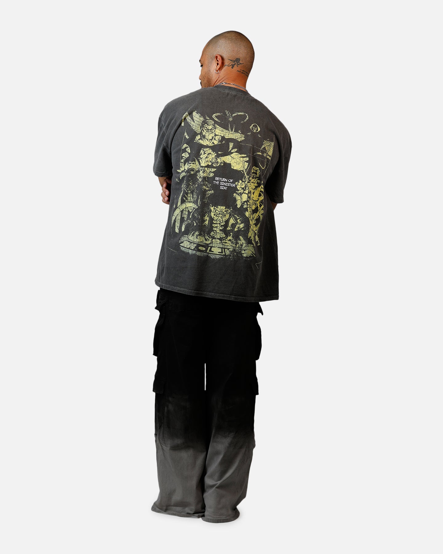 Goat Crew Marvel Sinister Six Doctor Octopus Heavyweight T-Shirt Black Wash、mySite、zt4zffjzw