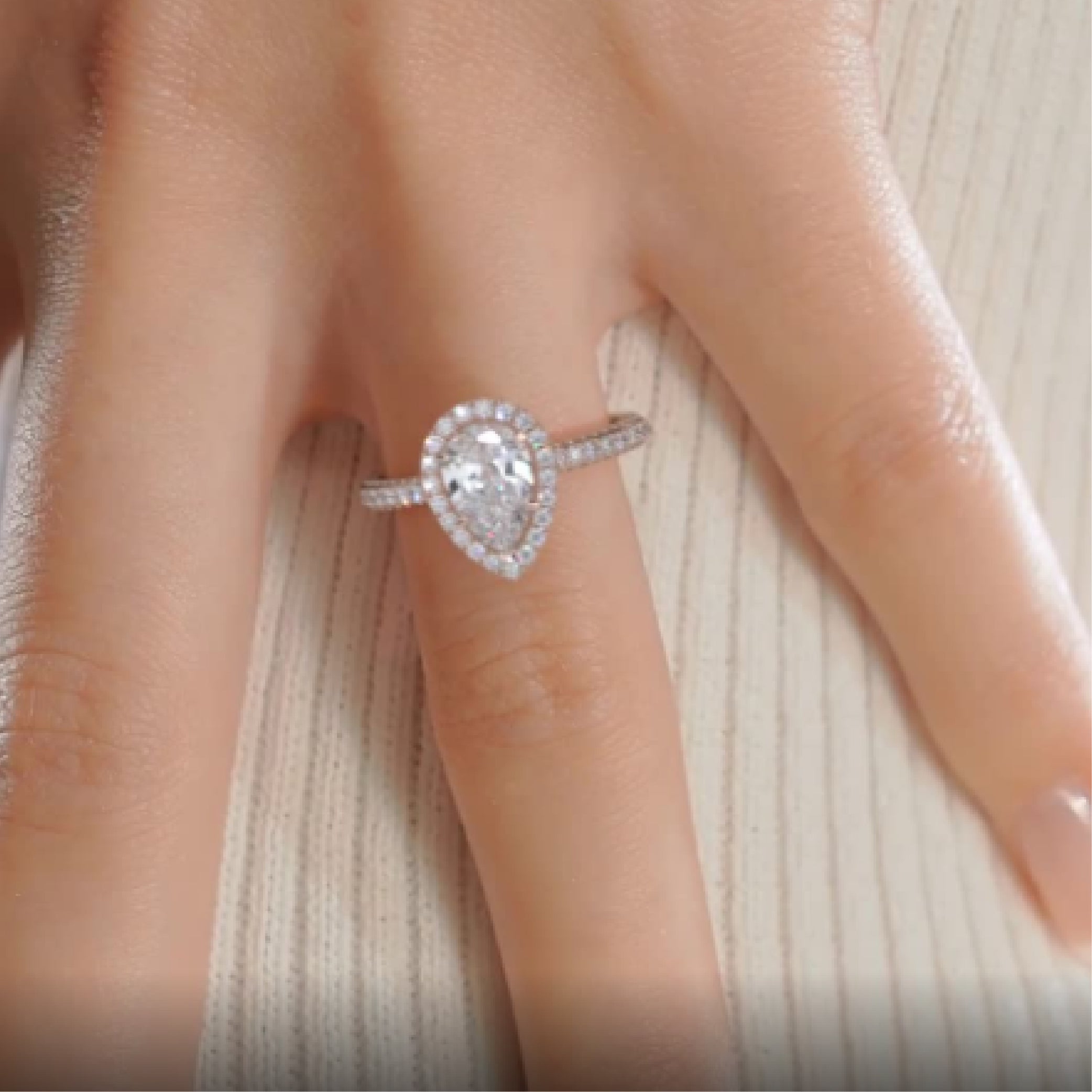 Beverly Lab Grown Diamond Ring -14K Rose Gold、mySite、hinf8tx79