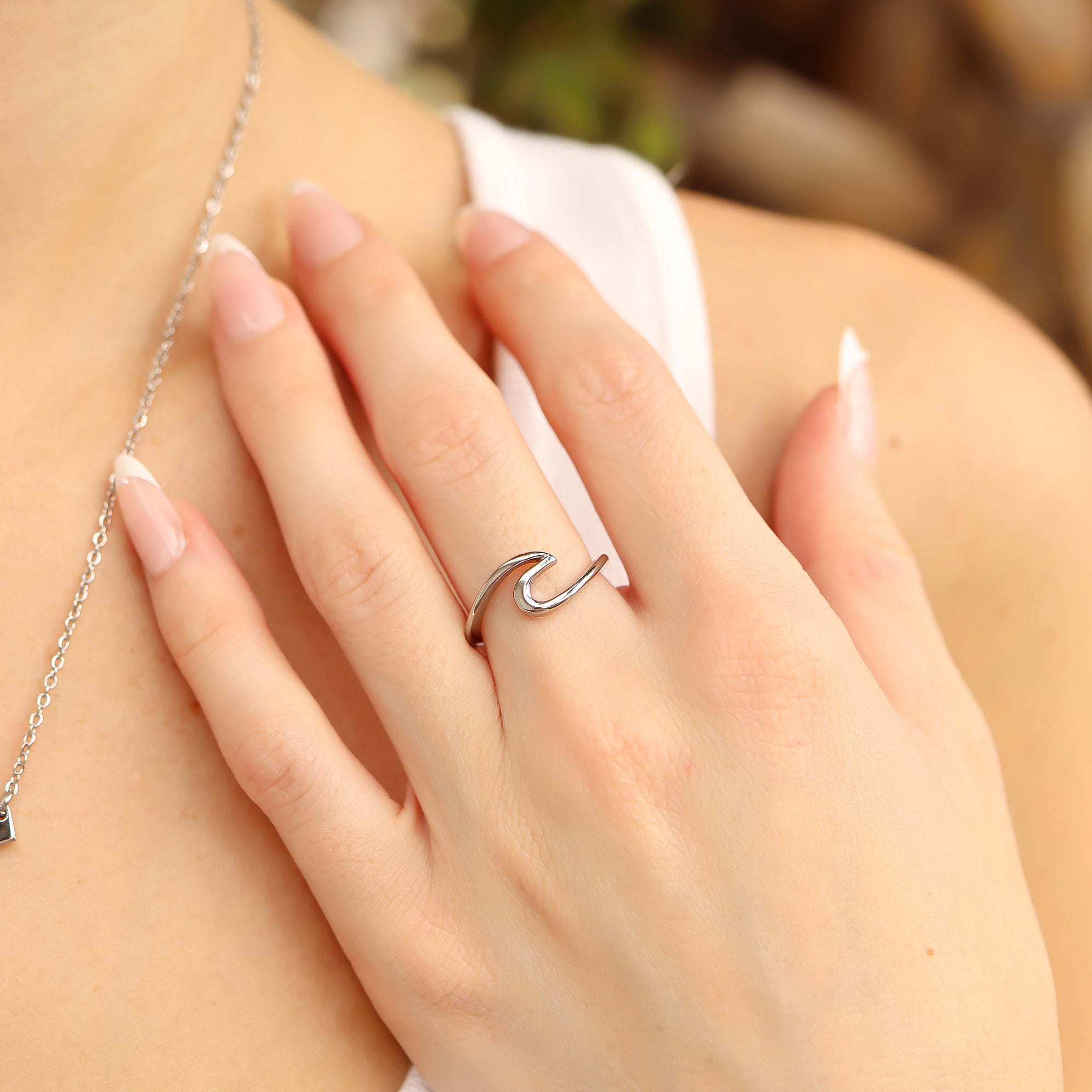 Stainless Steel Wave Ring / SCR4109、mySite、dreamappss