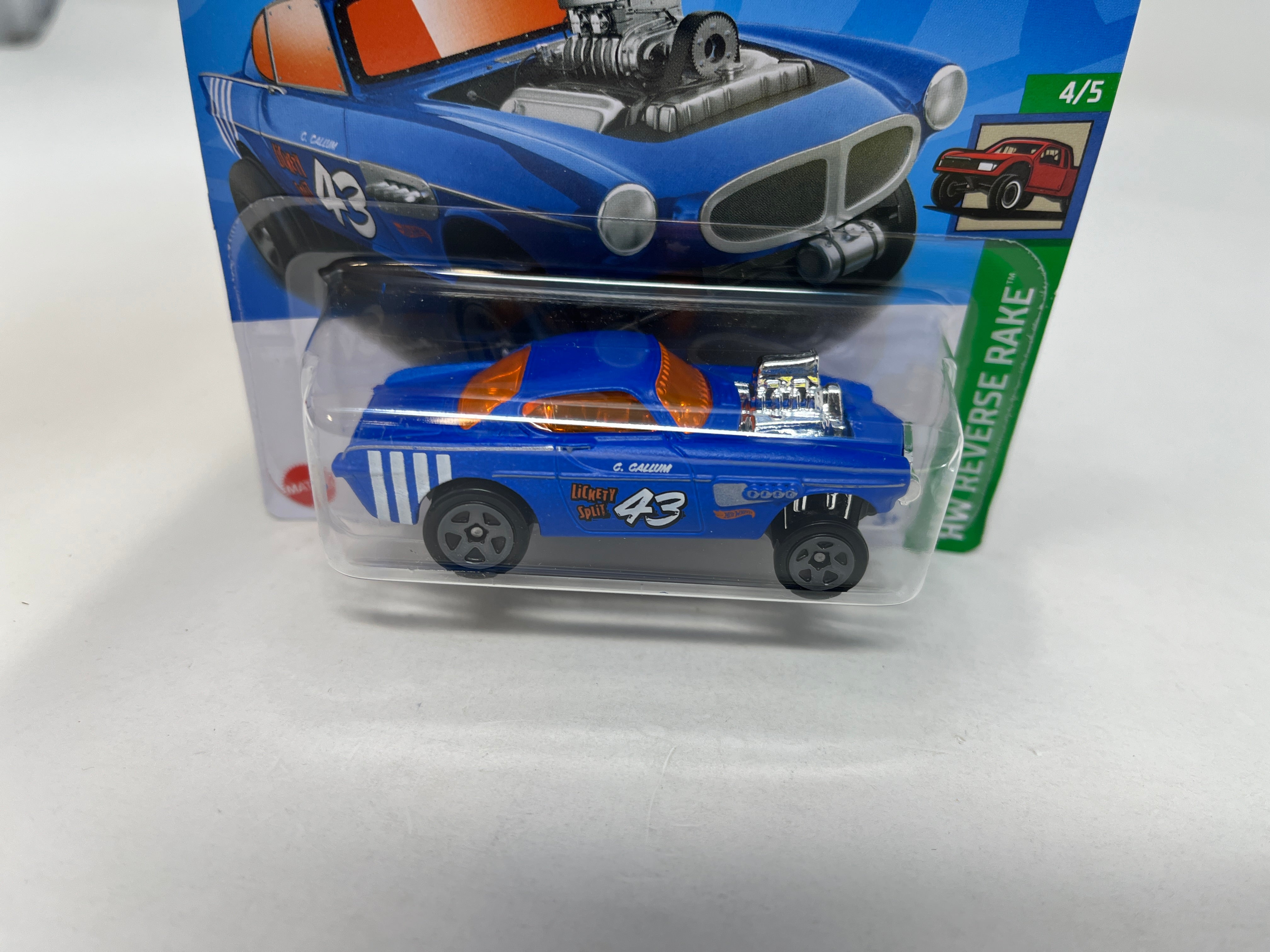 Volvo P1800 Gasser #153 * Blue * 2024 Hot Wheels SHORT CARD Case J、mySite、hgirdovlk