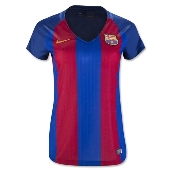 Nike Women's FC Barcelona 16/17 Home Jersey Sport Royal/Gym Red/University Gold、mySite、noshort