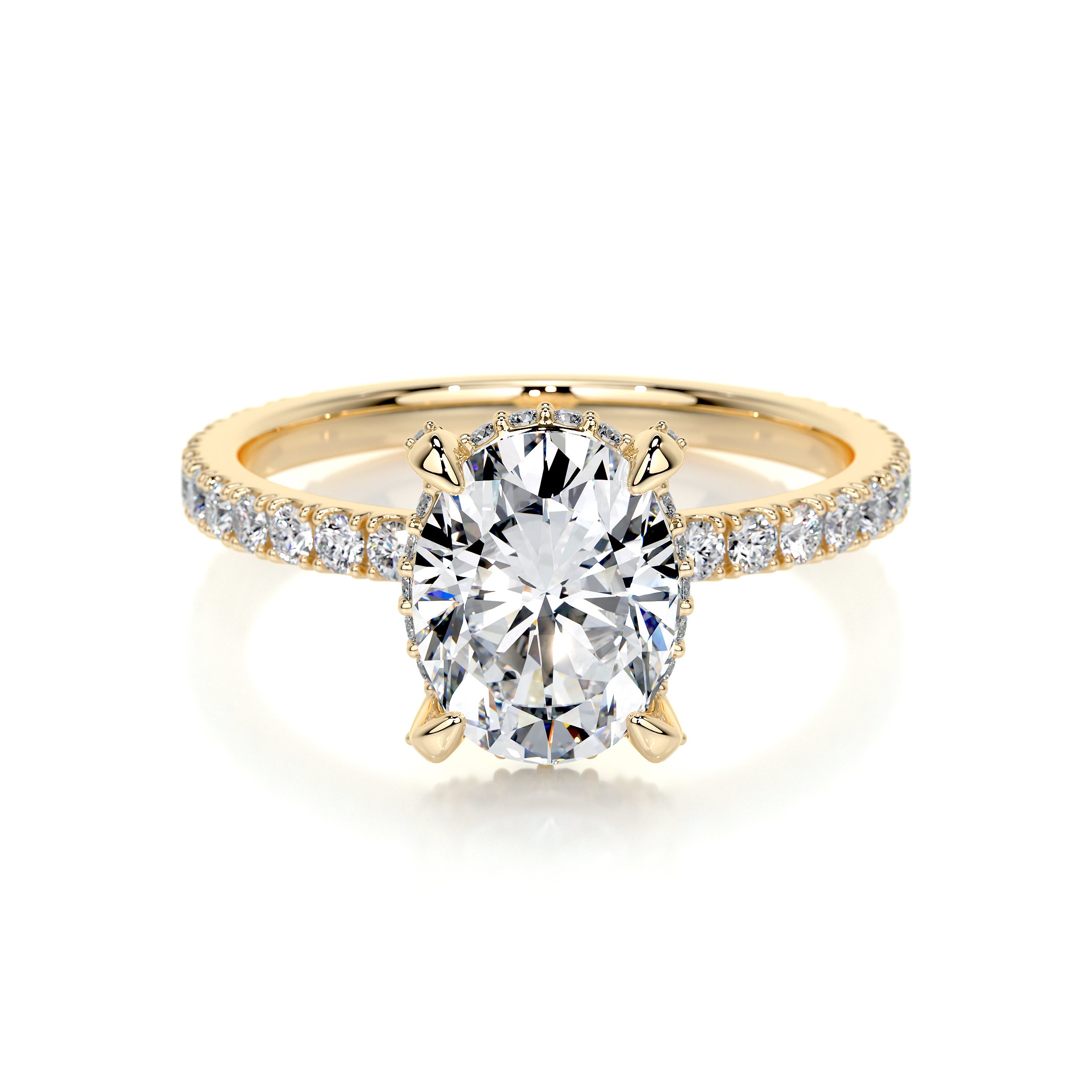 Alicia Lab Grown Diamond Ring -18K Yellow Gold、mySite、hinf8tx79