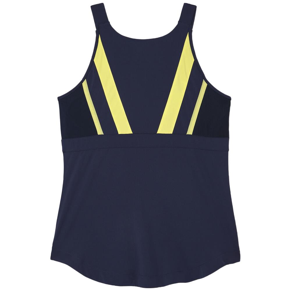 Fila Women's Alley Halter Tank - Fila Navy/Limoncello