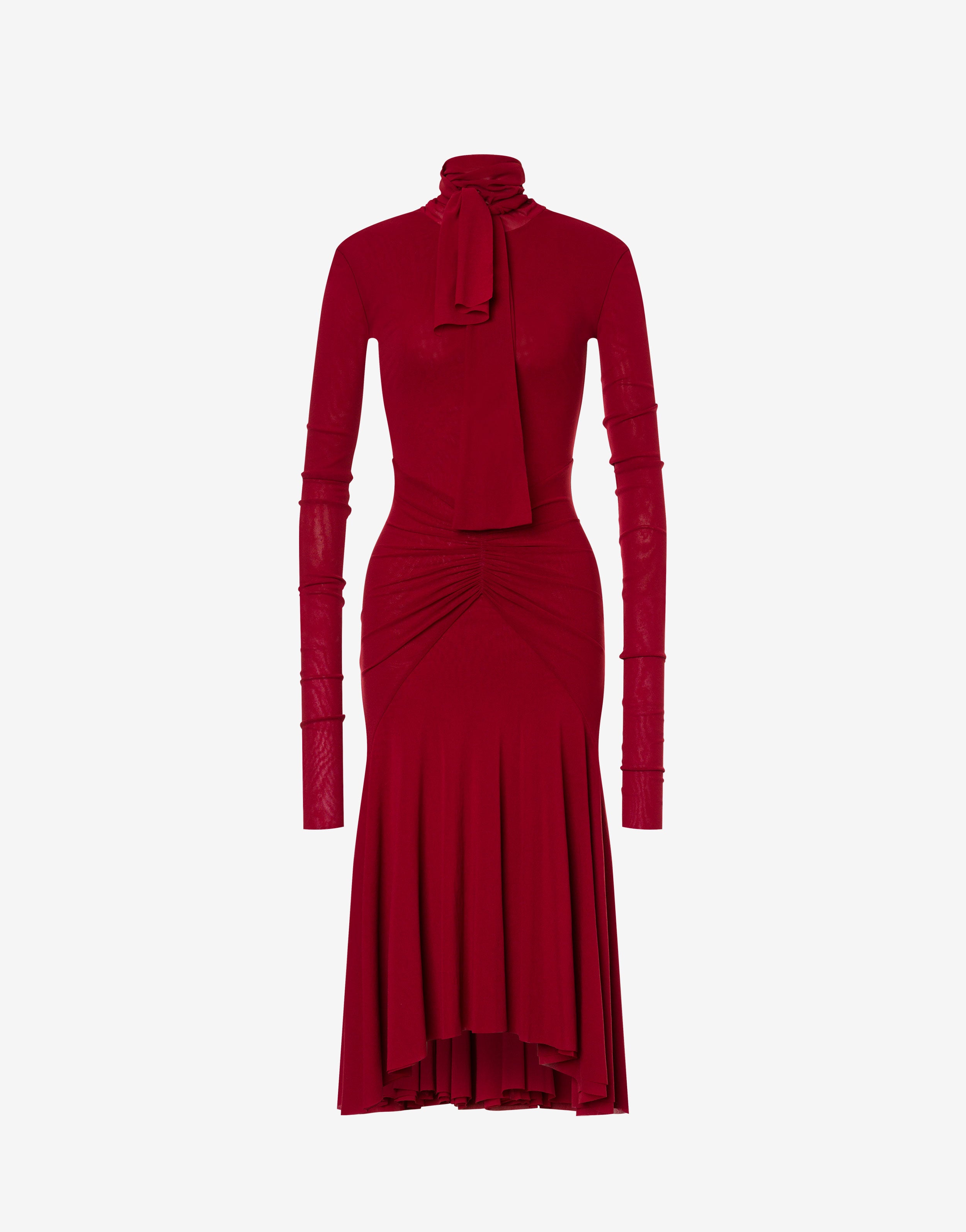 Abito longuette in tulle stretch、mySite、aoinhome