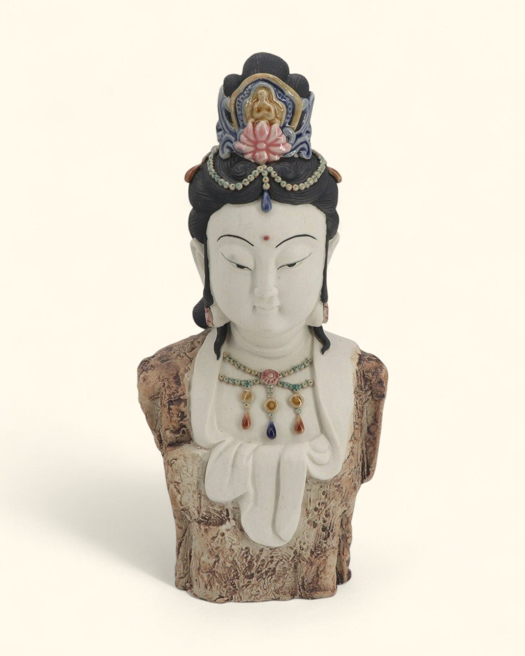 Hand-Painted Bejeweled Premium Kuan Yin Statue、mySite、topwebapps