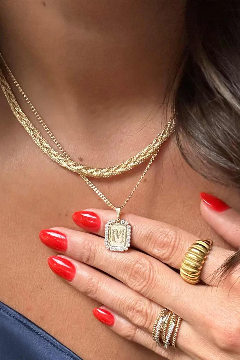 Royal Initial Card Necklace、mySite、hinf8tx79