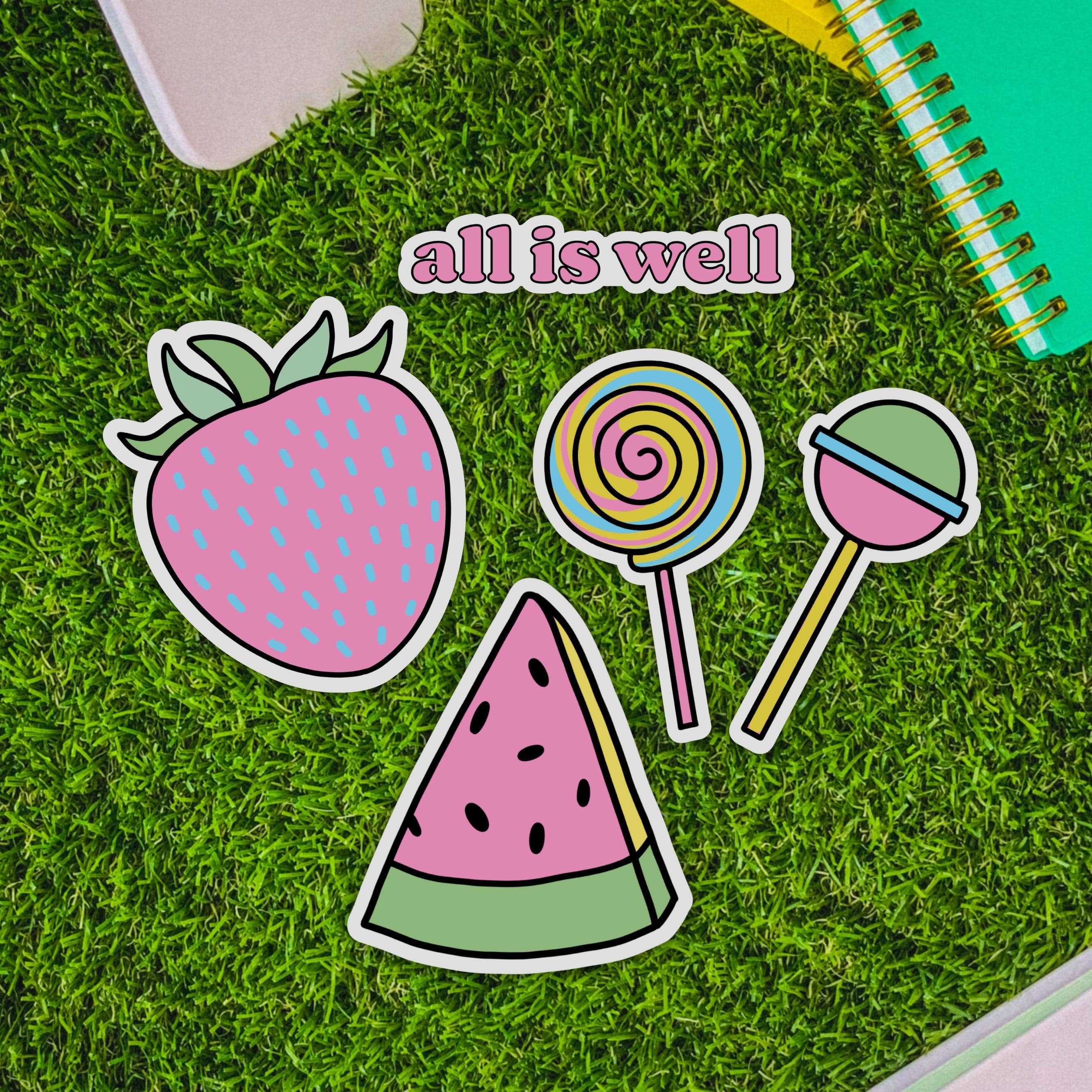 Aesthetic Sticker 5 Pack - All Is Well、mySite、ghnorth