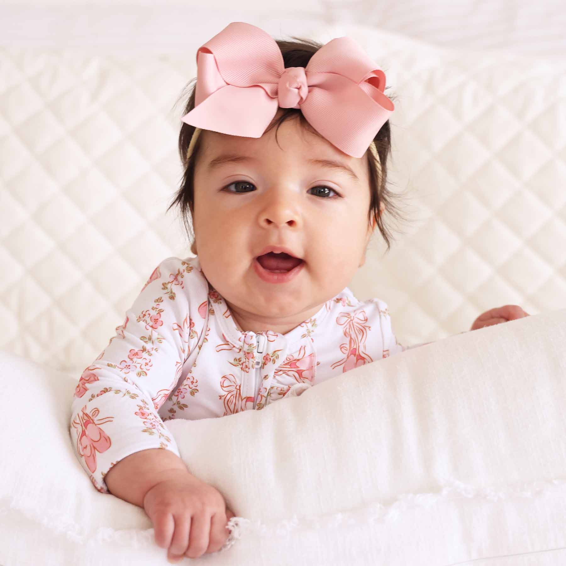  Ballet Blossoms Ruffle Zipper Footie、mySite、layawaytickets