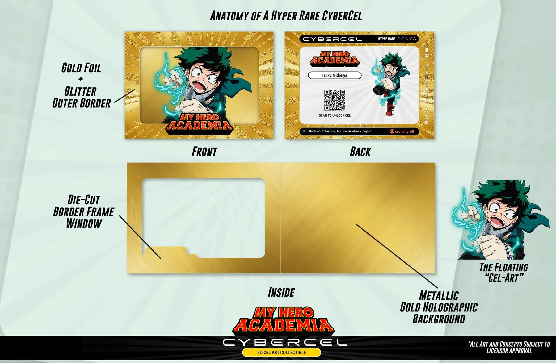 Cybercel My Hero Academia Trading Cards Series 1 Booster Box、mySite、waistdrama