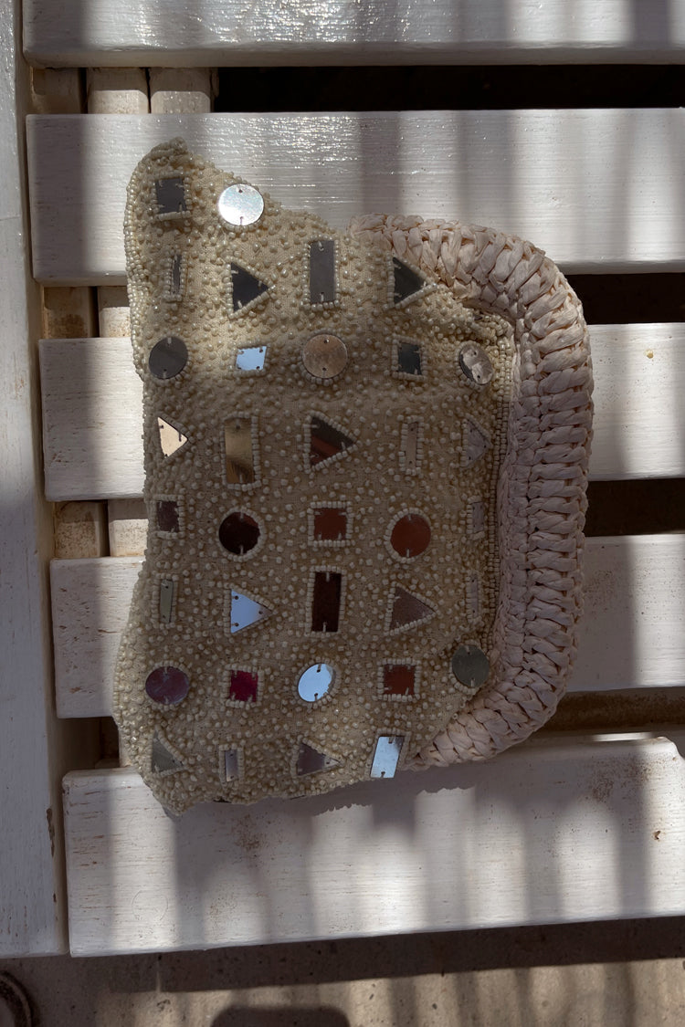 Cream Beaded Mirror Bag、mySite、solidvoid