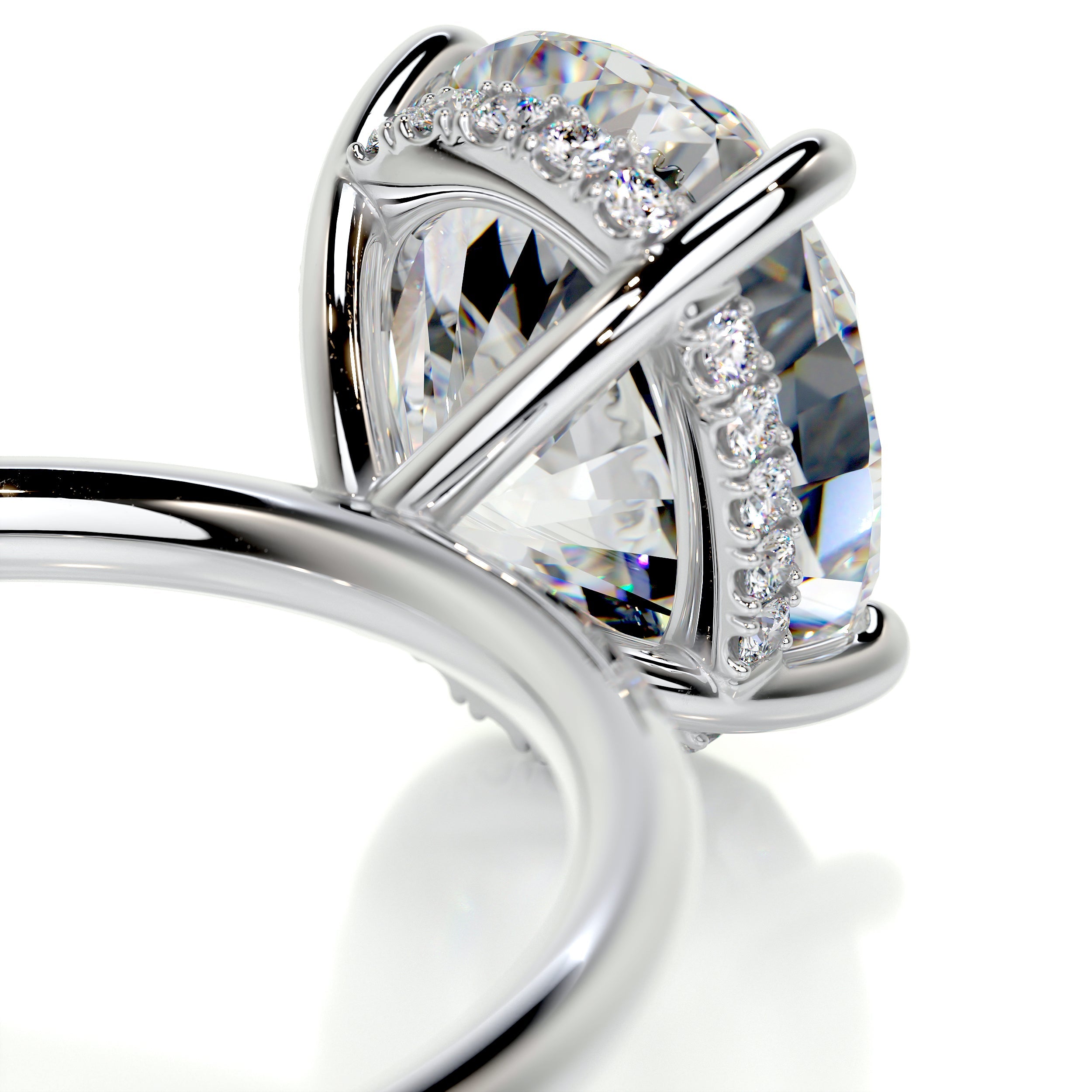 Willow Moissanite & Diamond Ring -Platinum (RTS)、mySite、hinf8tx79