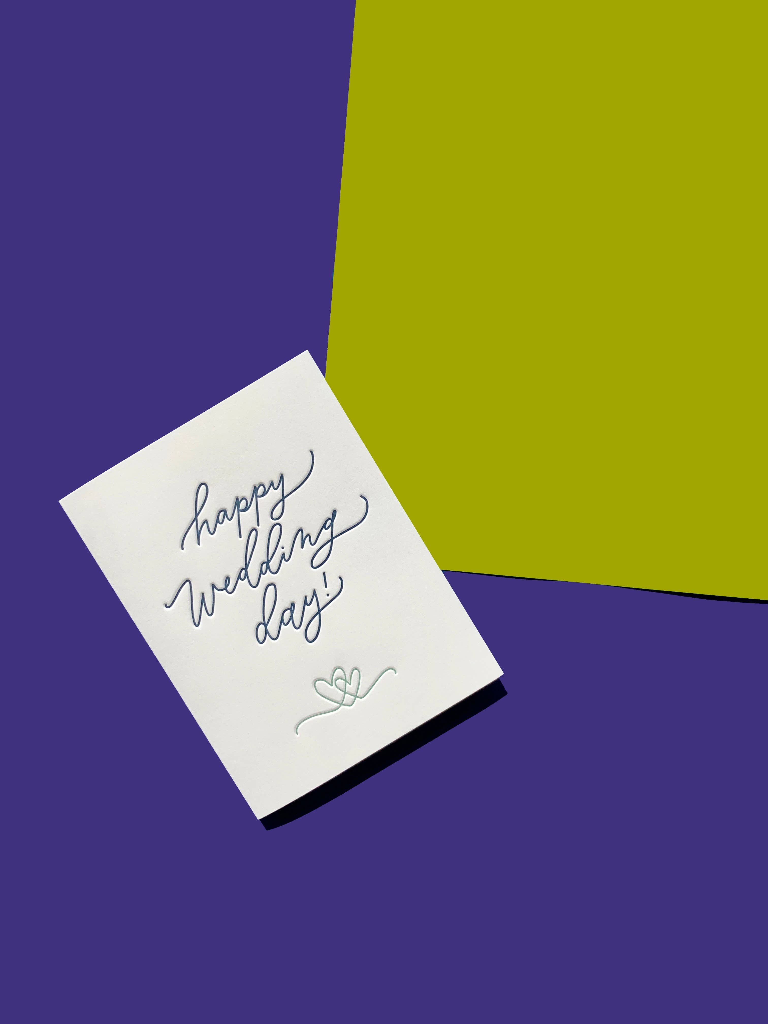 INK MEETS PAPER - Happy Wedding Day Script card、mySite、garagedoors4me