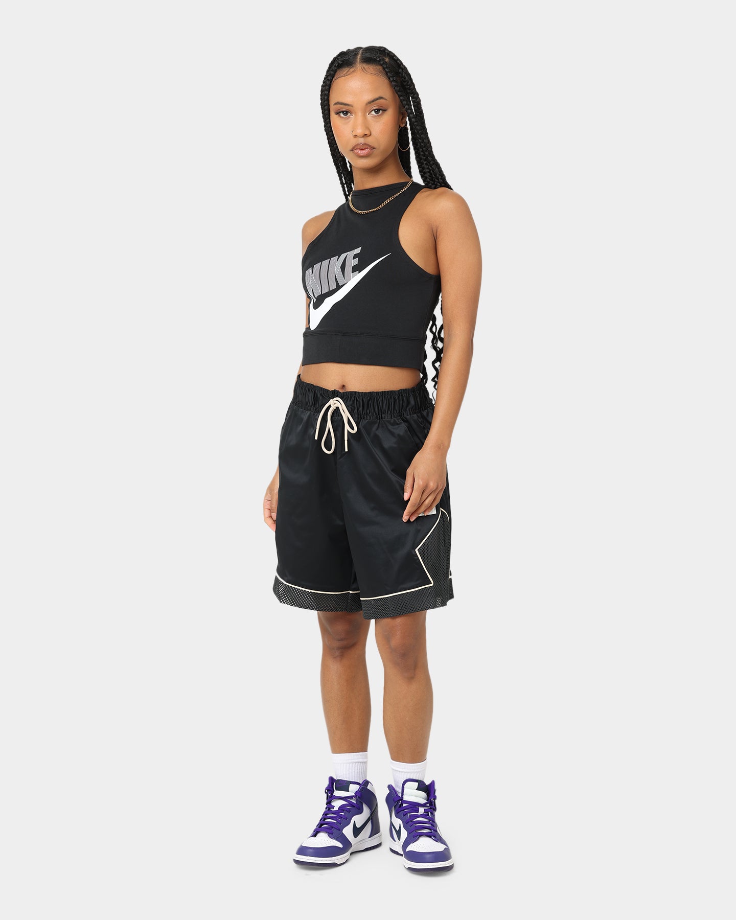 Jordan Women's Essential Diamond Shorts Black/Dark Smoke Grey/Sanddrift、mySite、zt4zffjzw