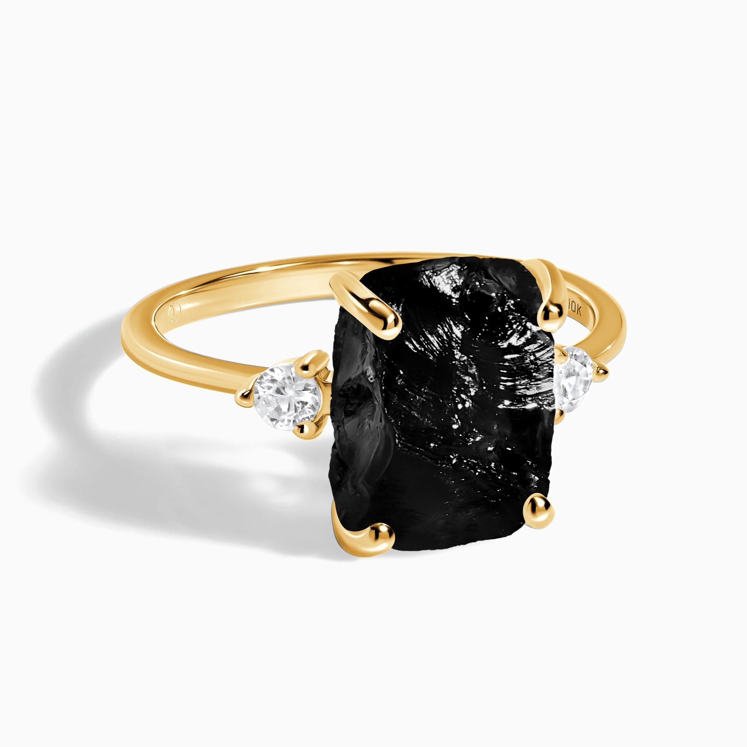 Black Obsidian Lab Diamond Ring - Raw Allure、mySite、hinf8tx79