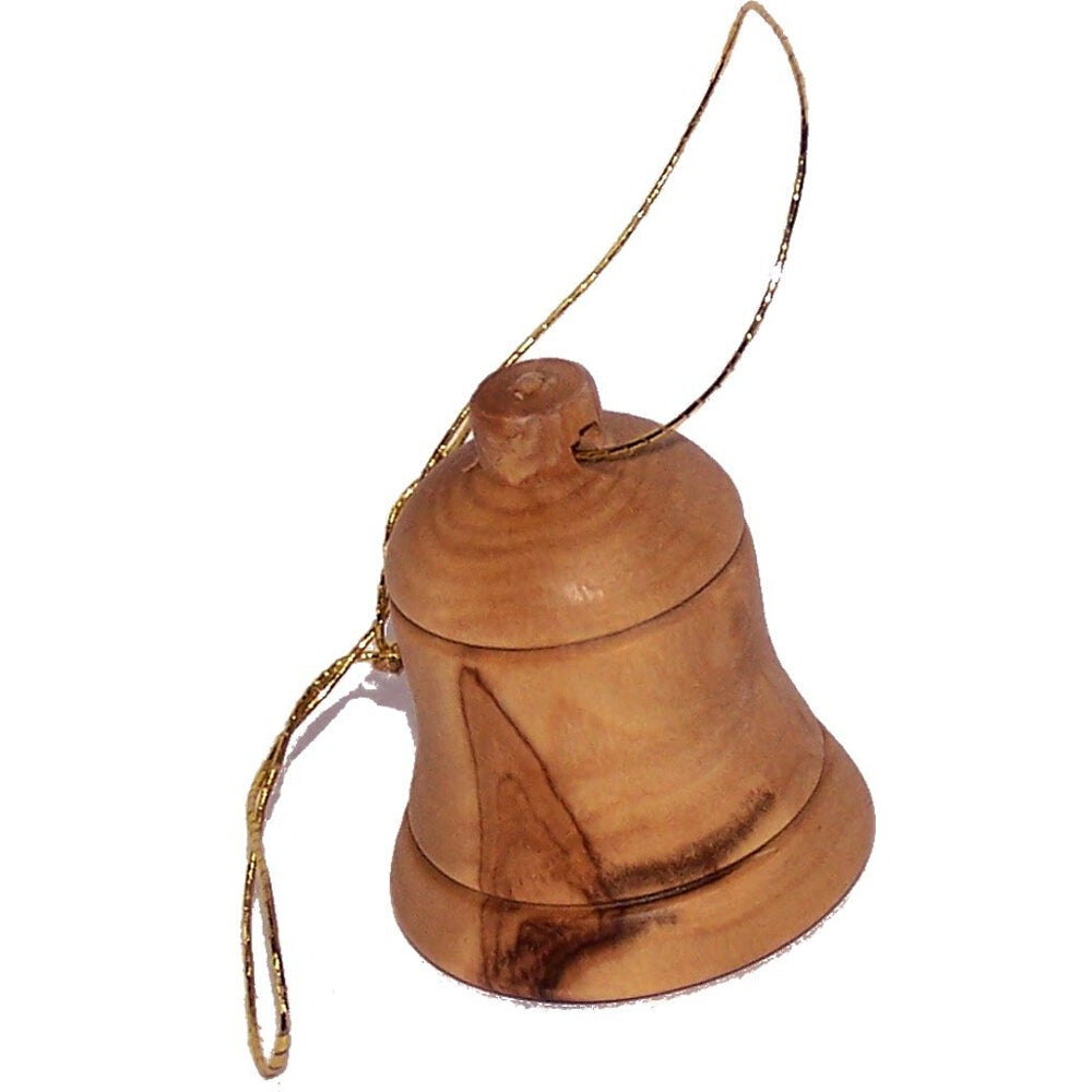 Holy Land Market Olive wood ornaments - Small Bells - Christmas Tree Ornaments from the Holy Land (6, 1.5 Inches)、mySite、topwebapps