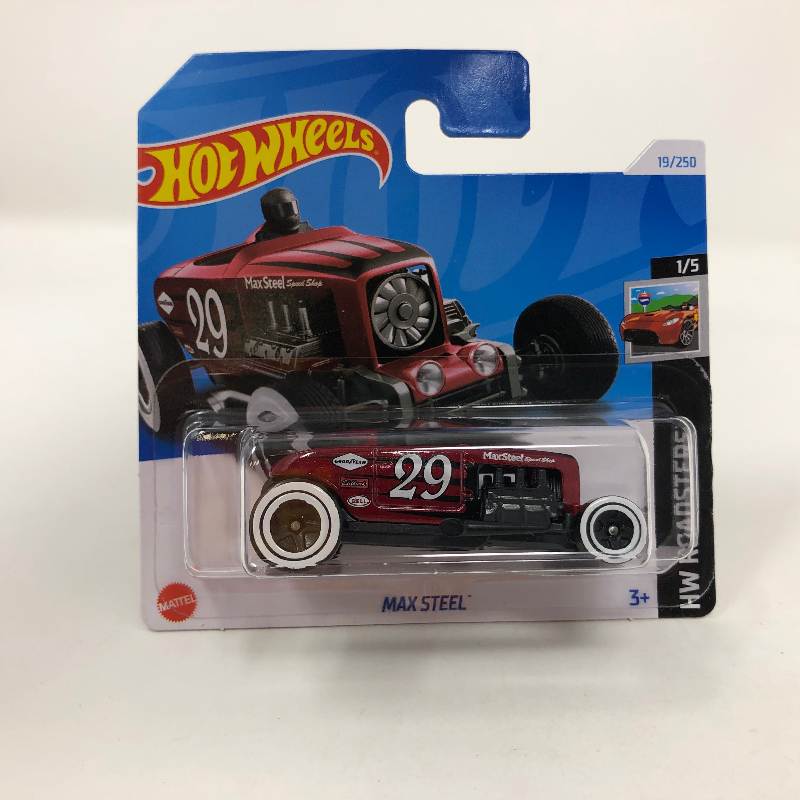 Max Steel #19 * Red * 2024 Hot Wheels Basic Short Card Case A、mySite、hgirdovlk