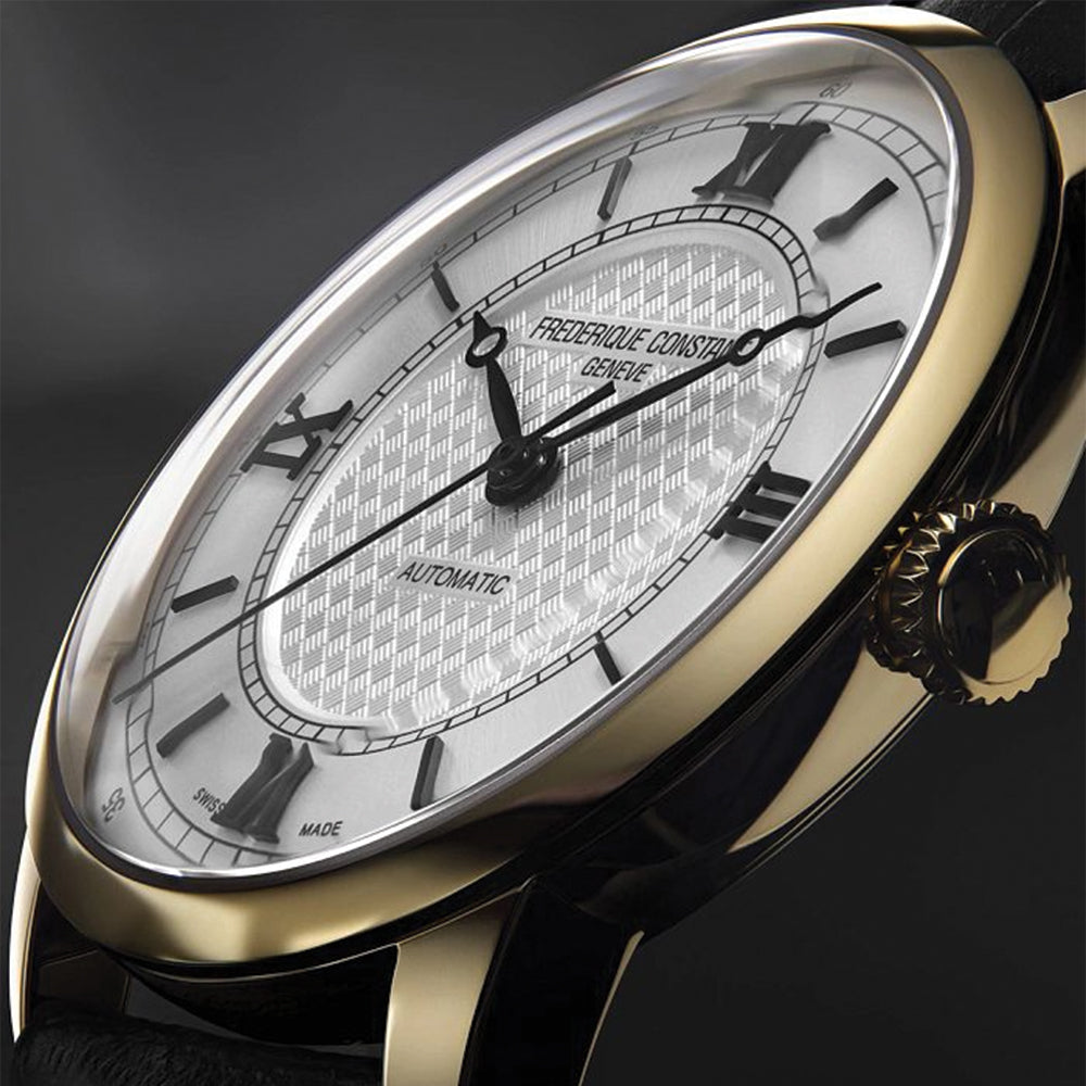 Classics Premiere Automatic Yellow Gold Steel 38.5mm - Silver on Leather Strap、mySite、botmansion