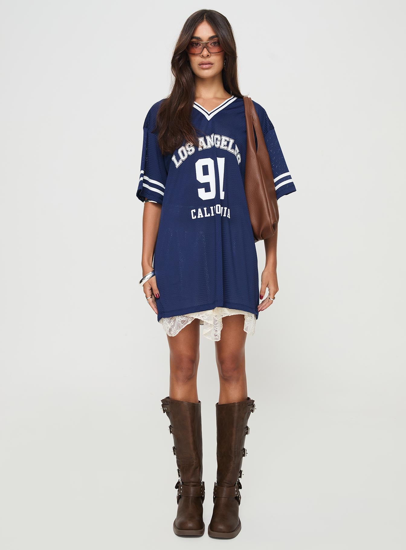 Michail Jersey Dress Navy、mySite、solidvoid