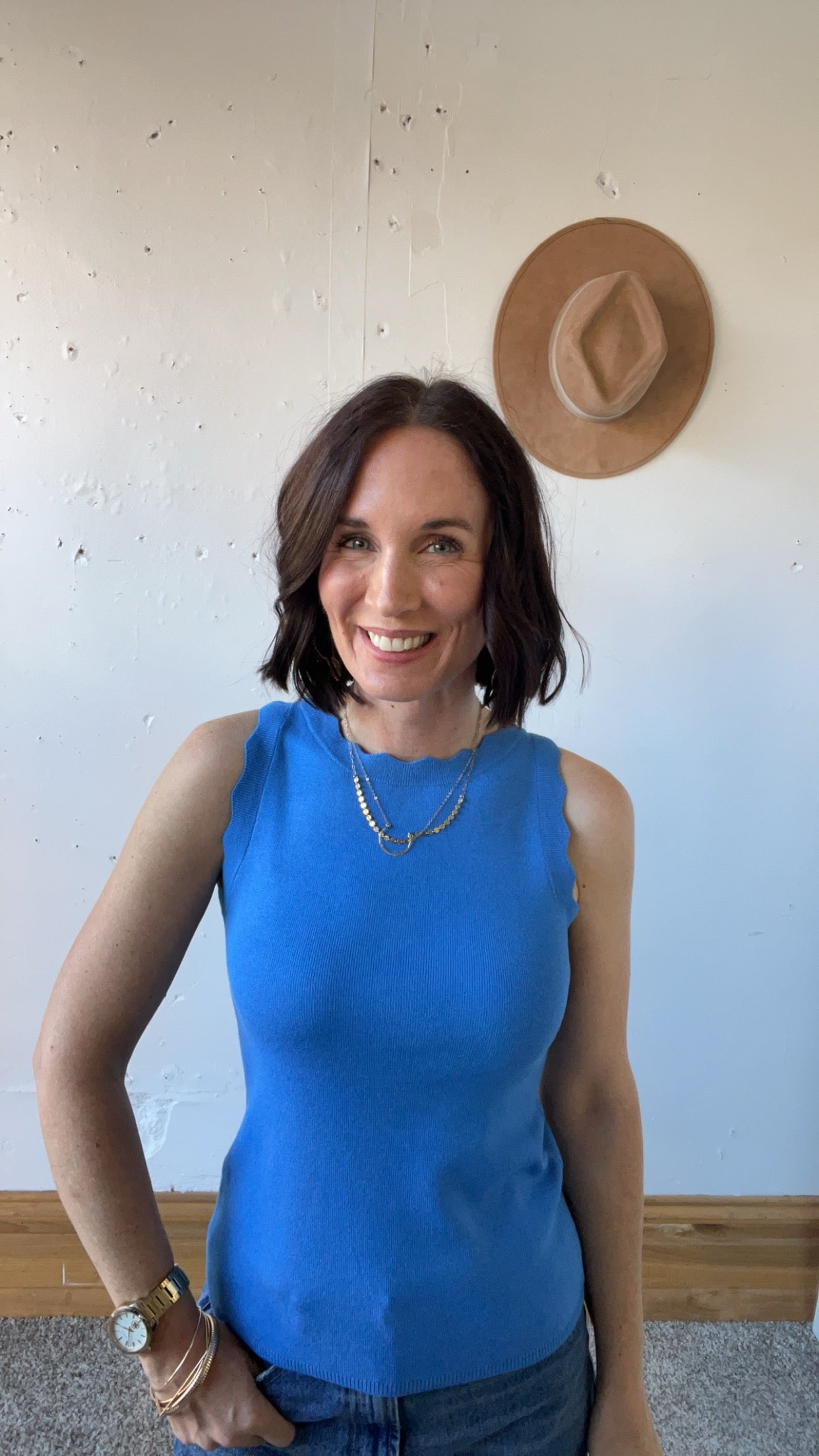 Monica's Scalloped Tank、mySite、garagedoors4me