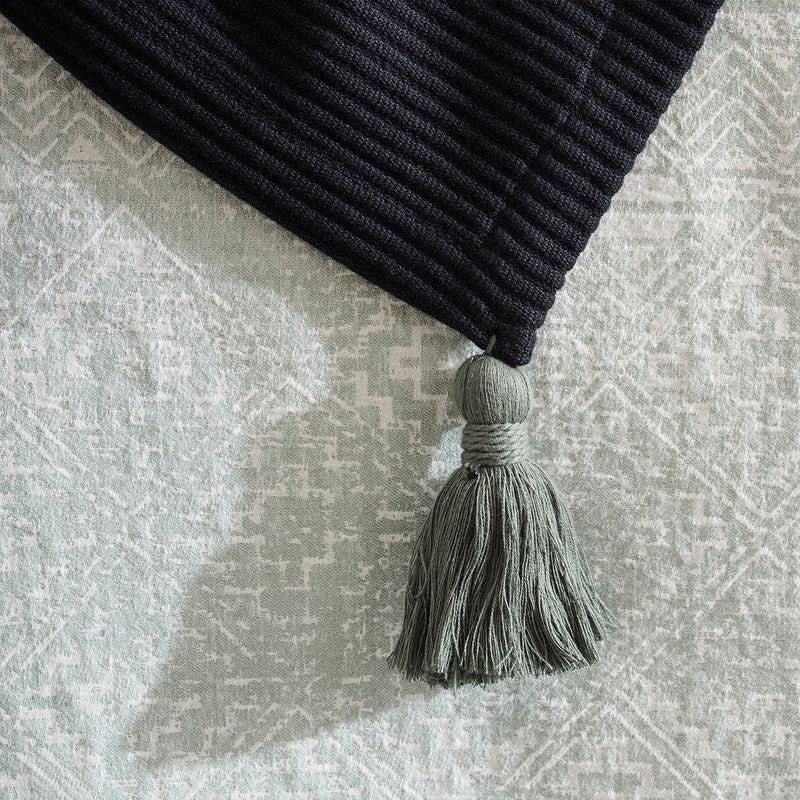 Cotton Bamboo Throw | Cord Rib | Pepper Plum | Seaweed、mySite、camillekostekn