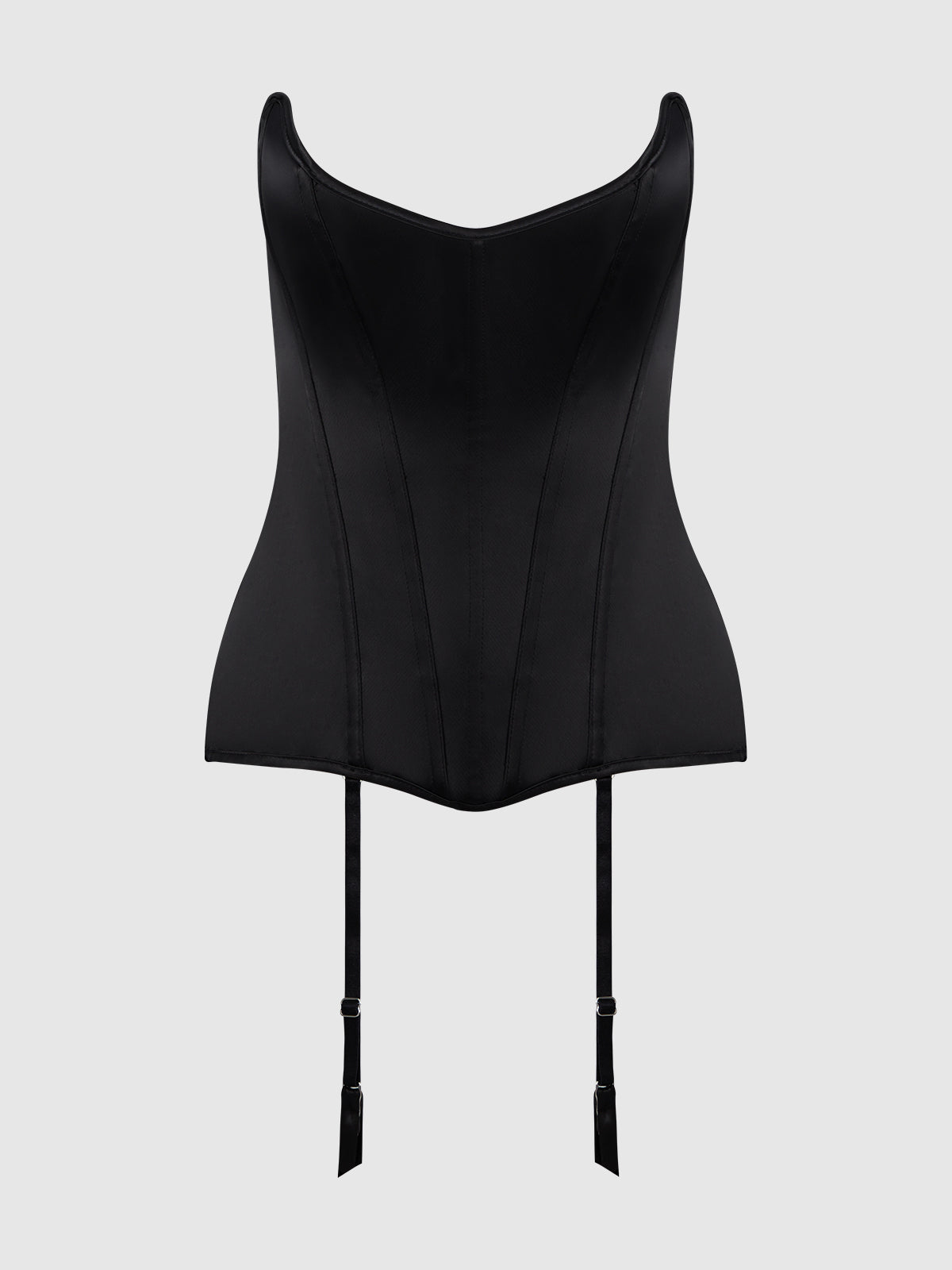 Iconic Satin Scoop Neck Corset、mySite、bengalsvssteelers