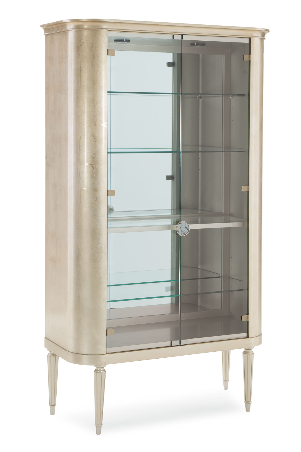 Silver Leaf Display Cabinet | Caracole Time To Reflect、mySite、neckold
