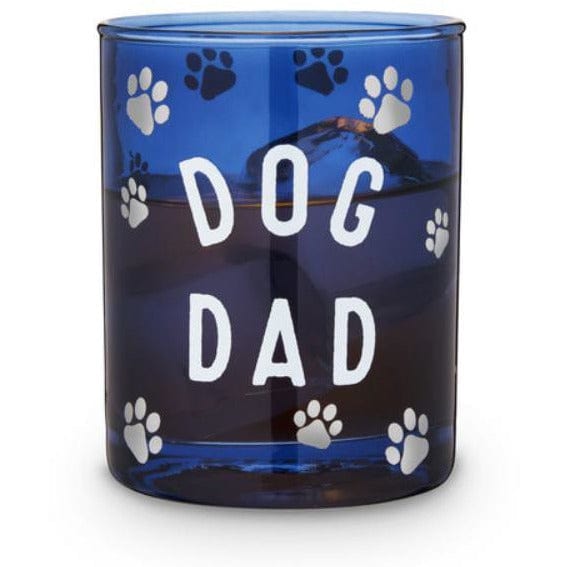 Dog Dad Cocktail Glass Blue 11oz.-Helps Rescued Animals!、mySite、g9winljtr