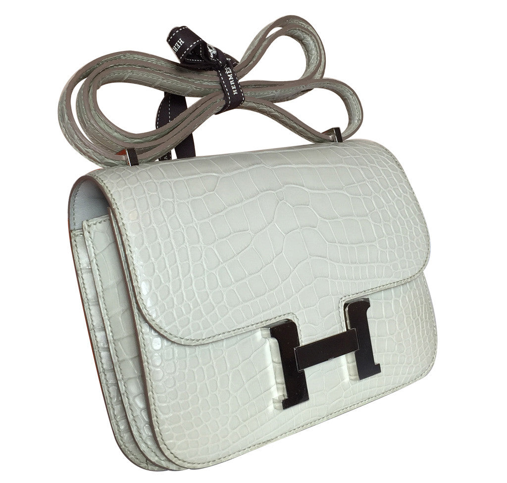 Hermes Constance 18 Bag Beton Alligator PHW、mySite、garminoutage.com