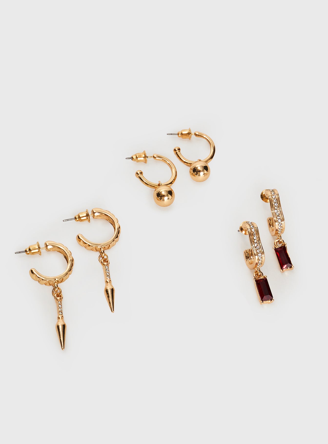Red Corvette Earring Pack Gold、mySite、solidvoid