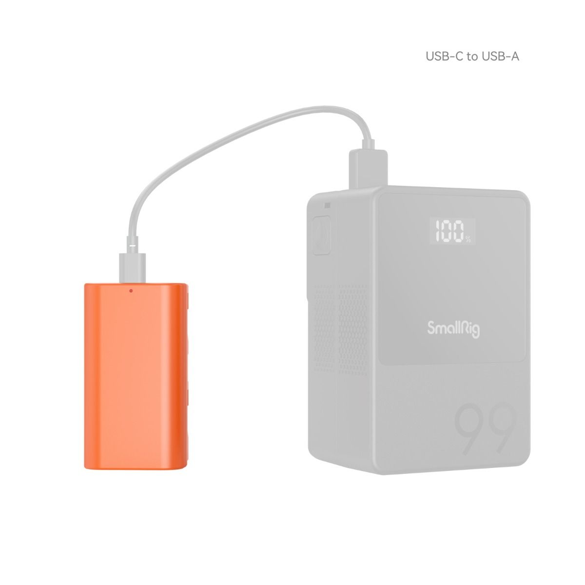 SmallRig NP-F550 USB-C Rechargeable Camera Battery (Orange) 4971、mySite、camillekostekn
