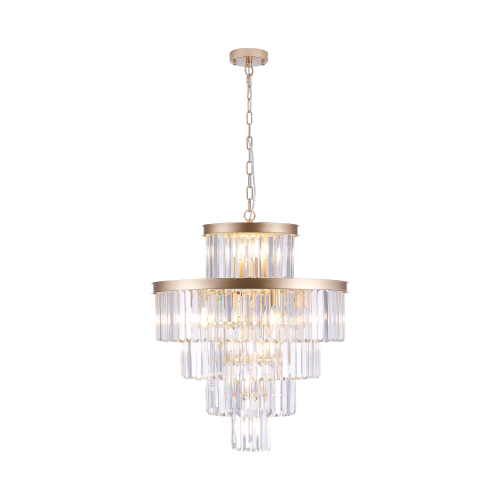 (Same as W1340P188536)Golden Luxury Crystal Chandelier Modern Chandeliers Lights Fixture Hanging Pendant Light Fixture for Dining Room Bedroom Living Room Dia 23.6 Inch-Gold、、eastwooduniform