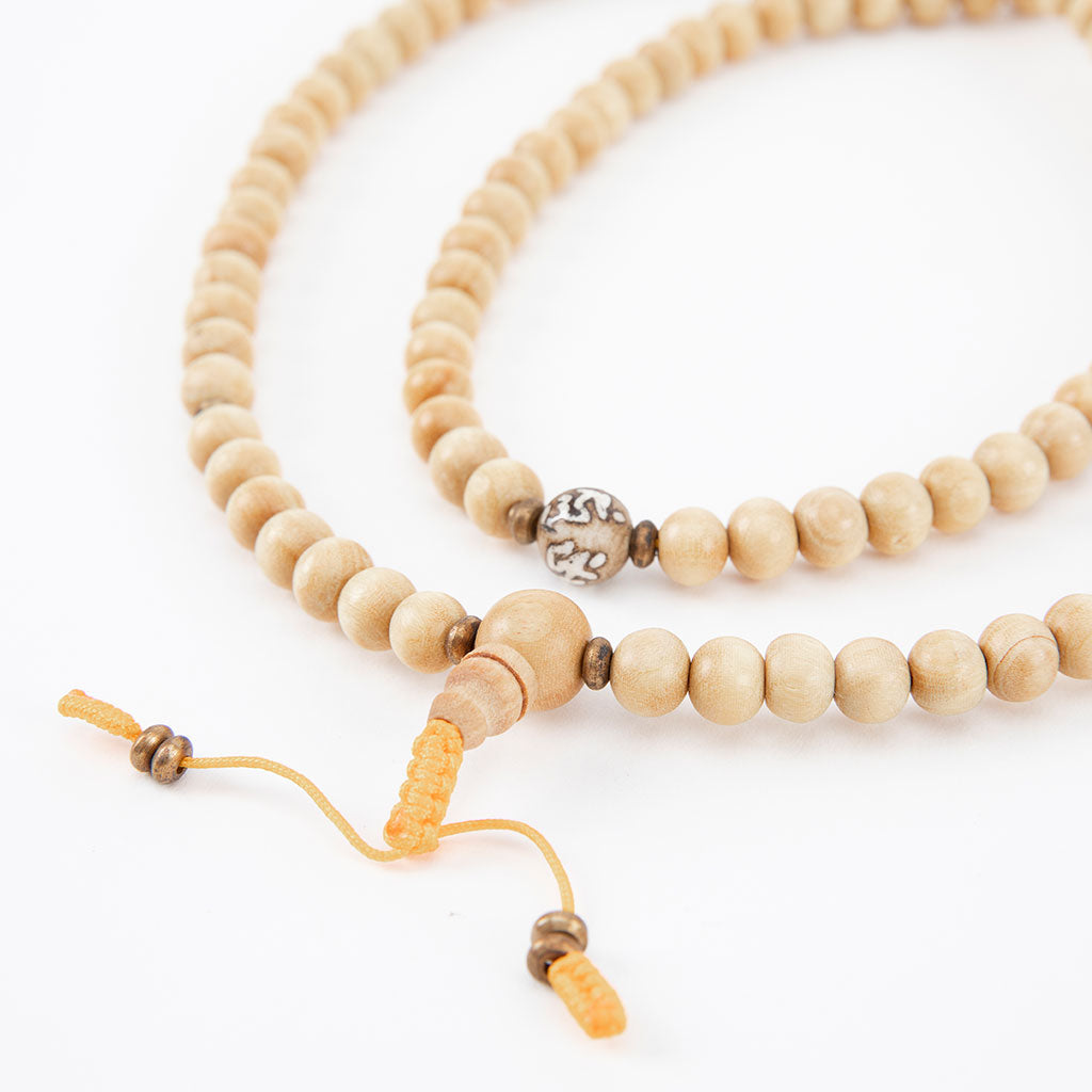 Conch Mantra Bead & Raw Sandalwood Mala Set、mySite、topwebapps