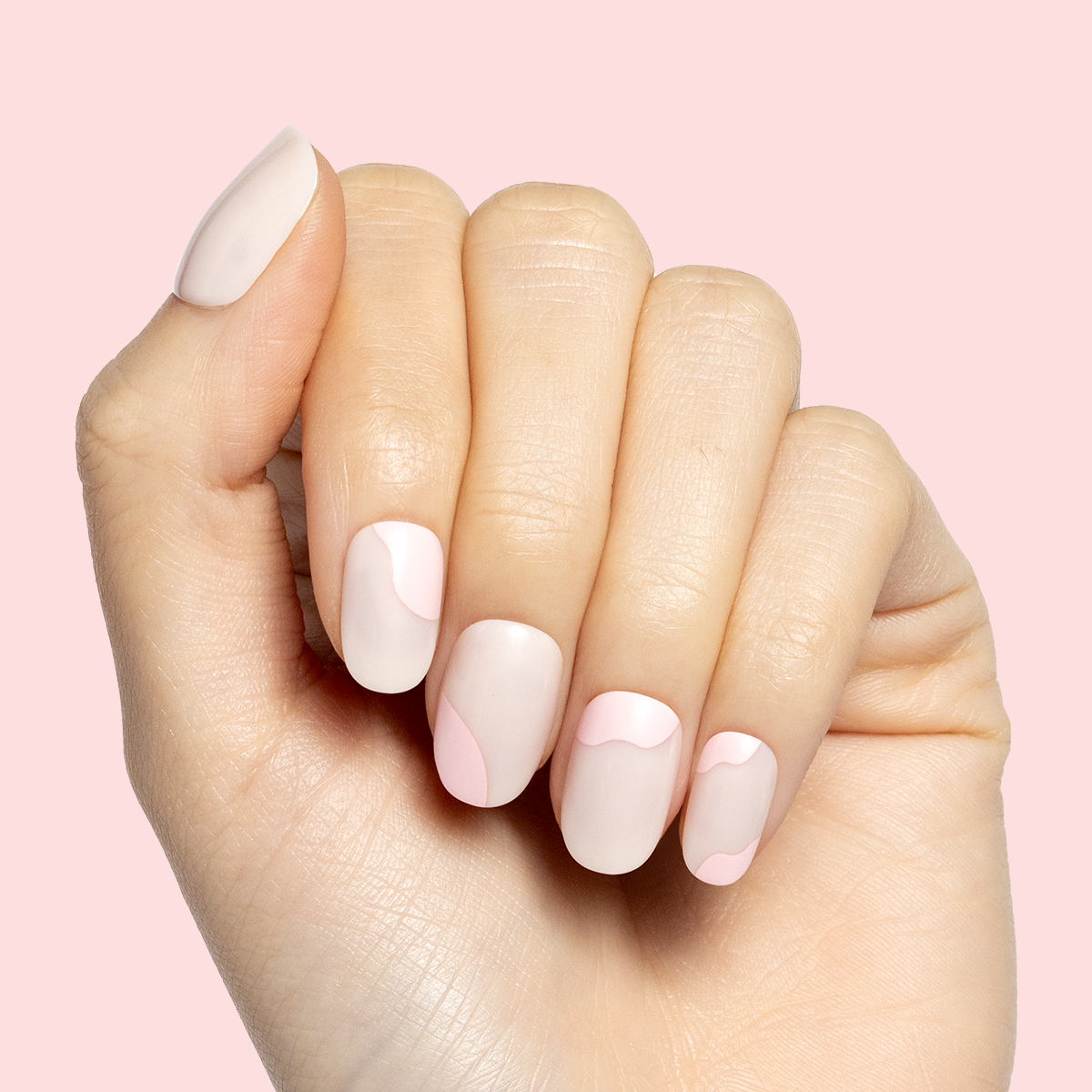 Organic Swirl | Extra Short | Round - Tab Press-On、mySite、solidvoid