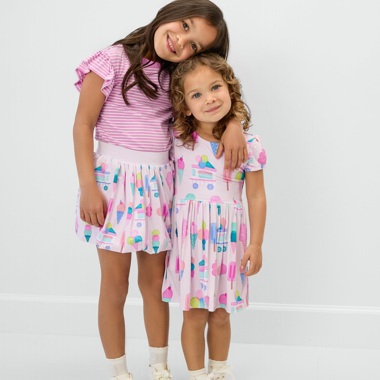  Pink Sweet Scoops Bow Back Skater Dress、mySite、layawaytickets