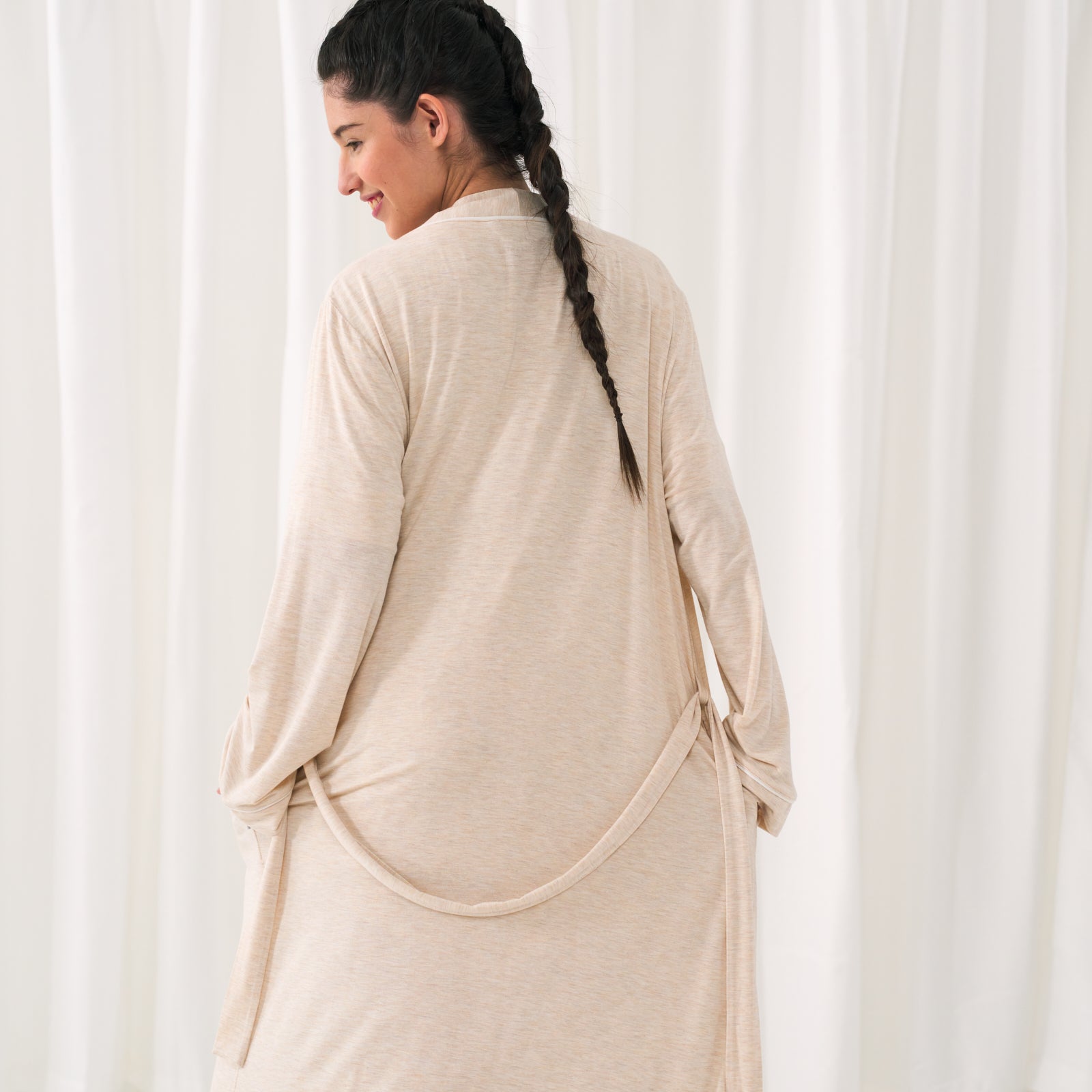 Heather Oatmeal Women's Robe、mySite、g9winljtr