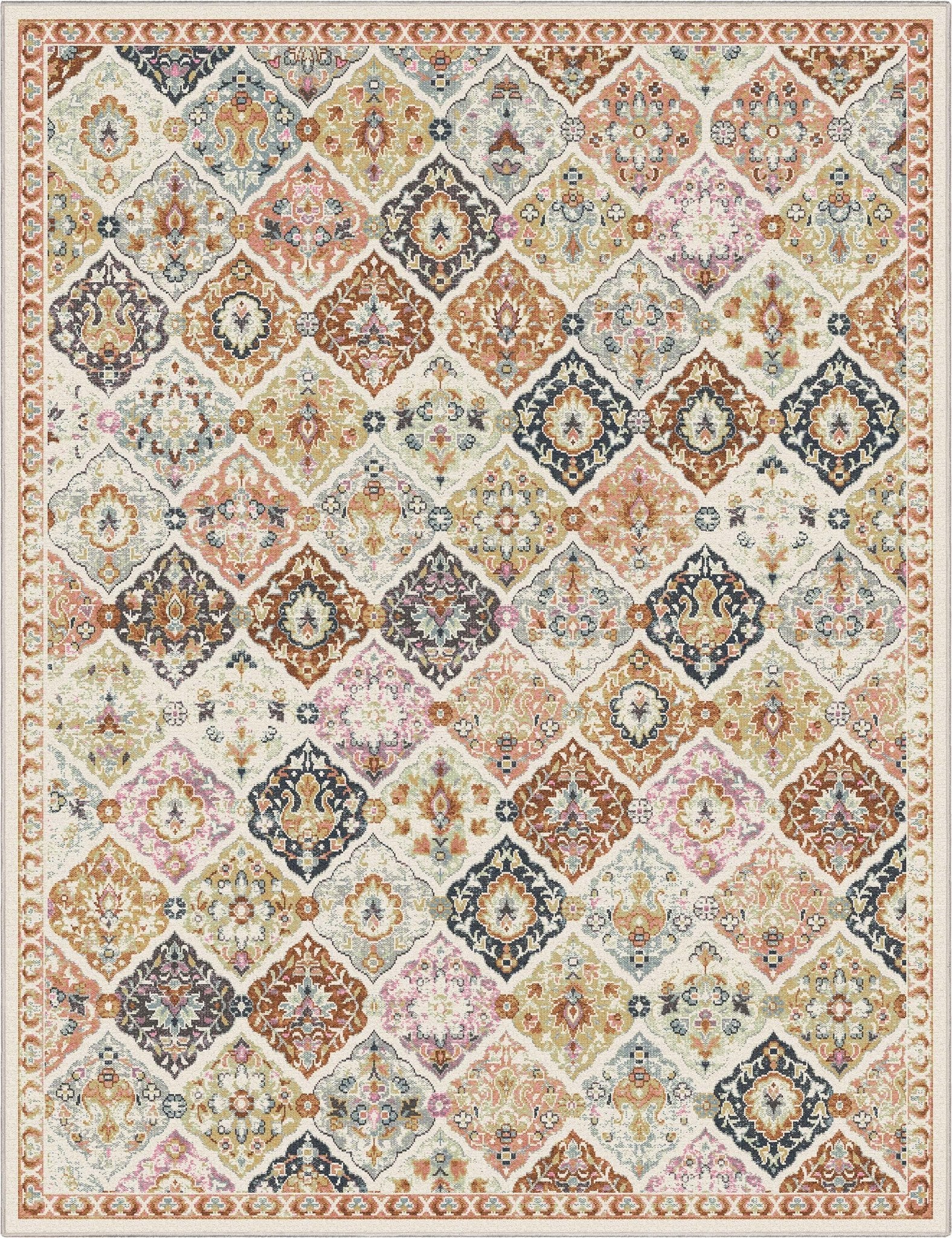 Maeve Vintage Trellis Multi Beige Flat-Weave Rug、mySite、gigharbornorthrealestate