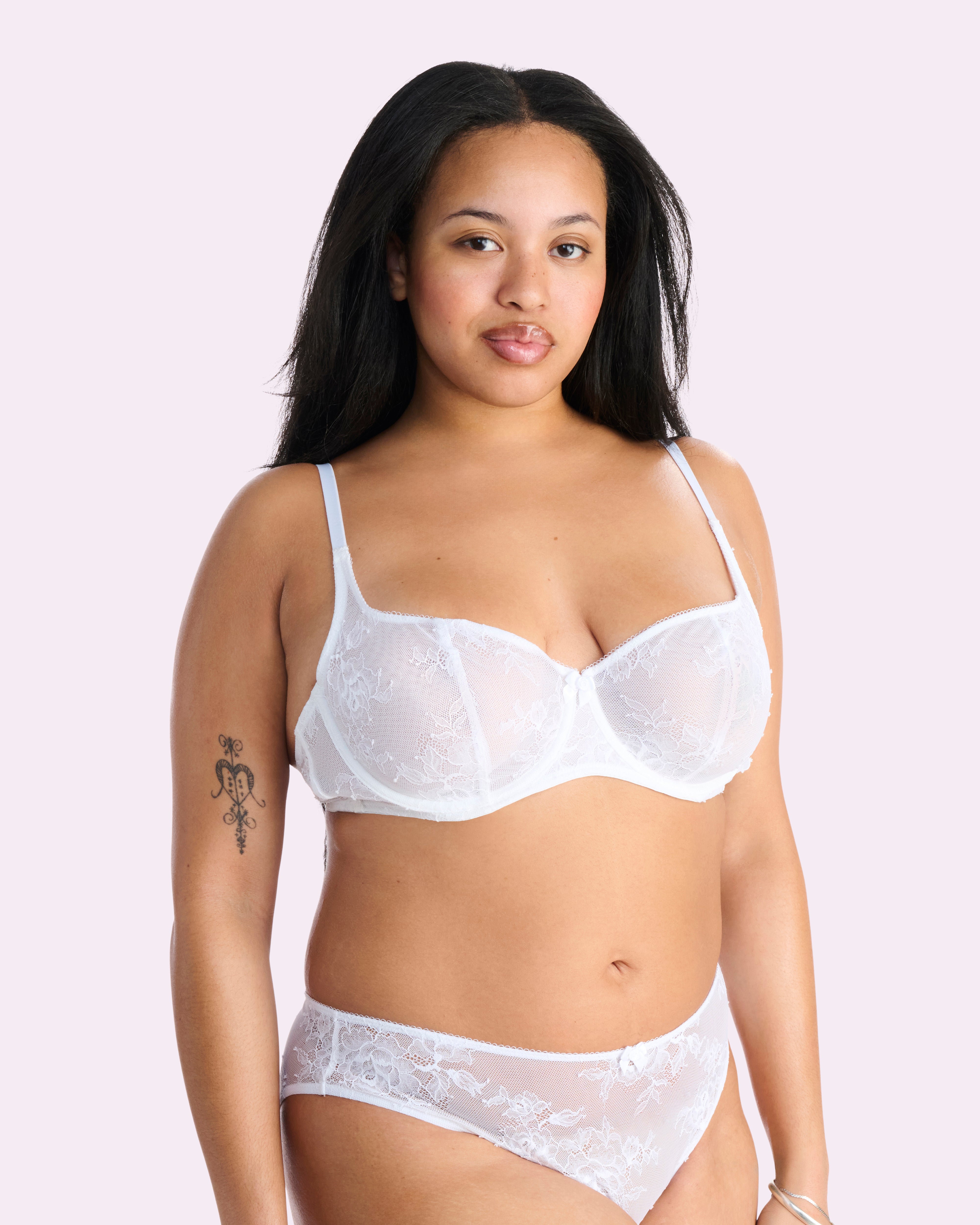 That Lace Unlined Balconette Bra | That Lace (Bright White)、mySite、bengalsvssteelers
